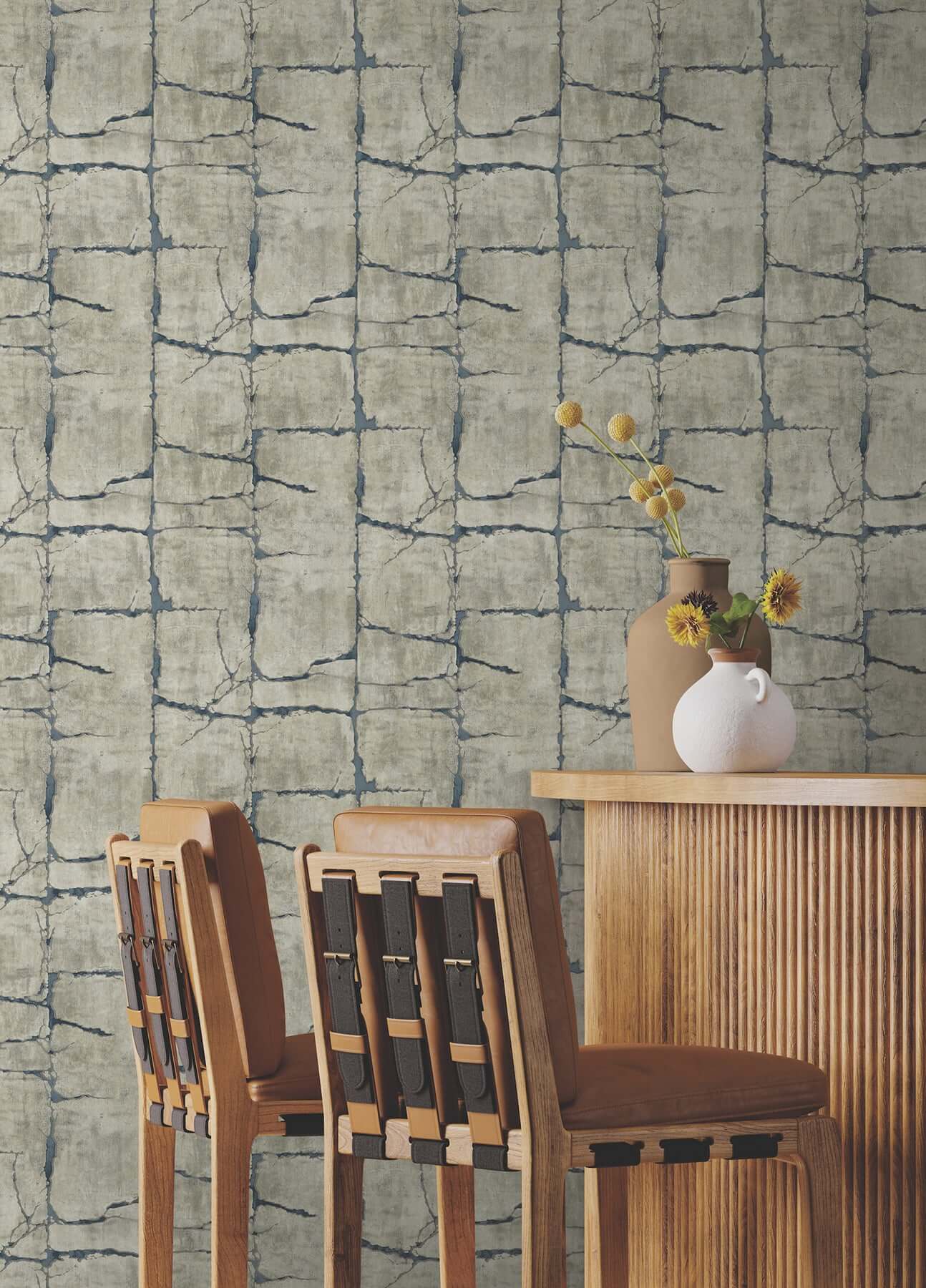 mojave-navy-wallpaper-york-wallcoverings-gn2582 - York Wallcoverings Wallpaper