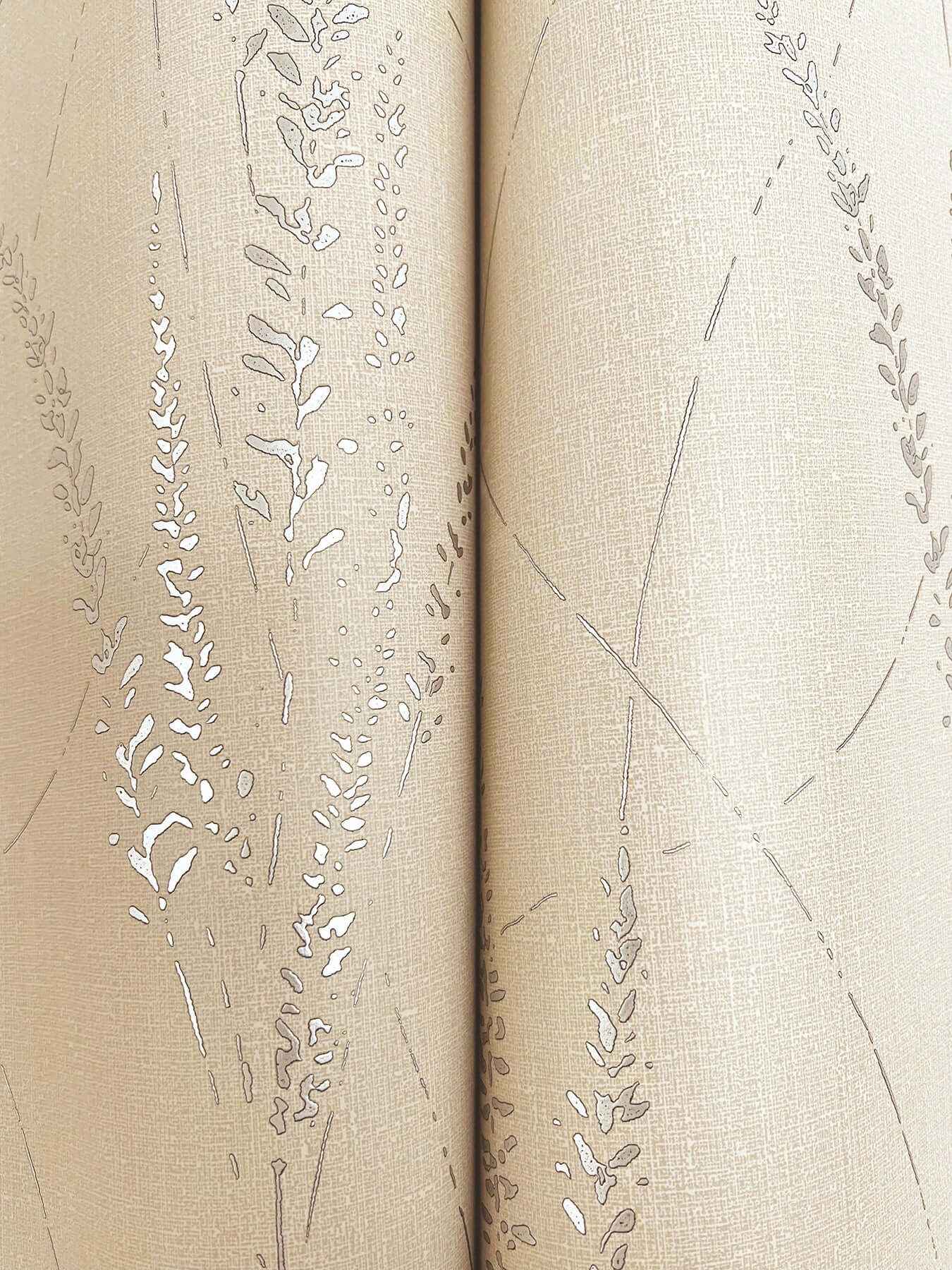 Graceful Willow Putty Wallpaper - York Wallcoverings - GN2641 - York Wallcoverings Wallpaper