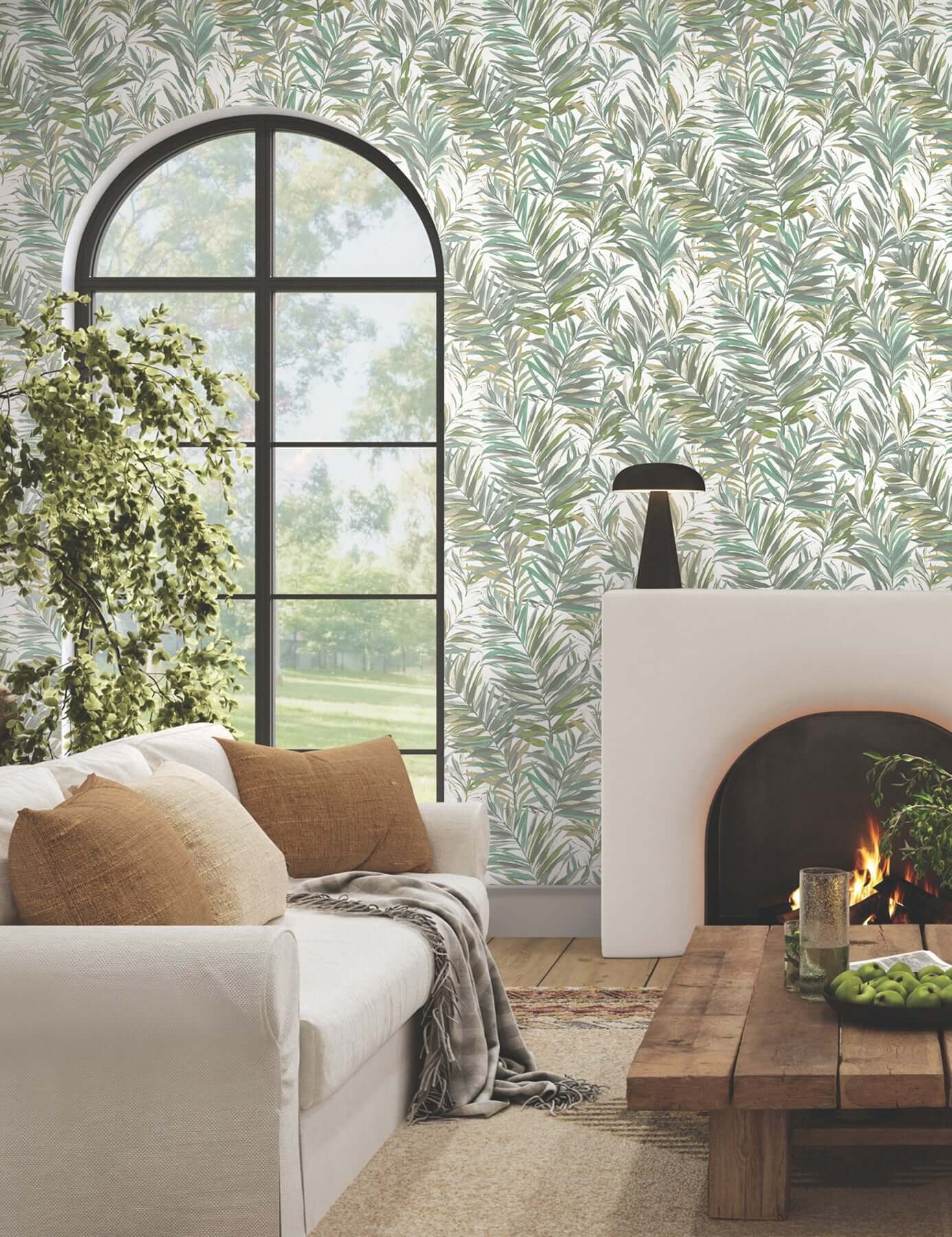 swaying-palms-olive-aegean-wallpaper-york-wallcoverings-gn2542 - York Wallcoverings Wallpaper