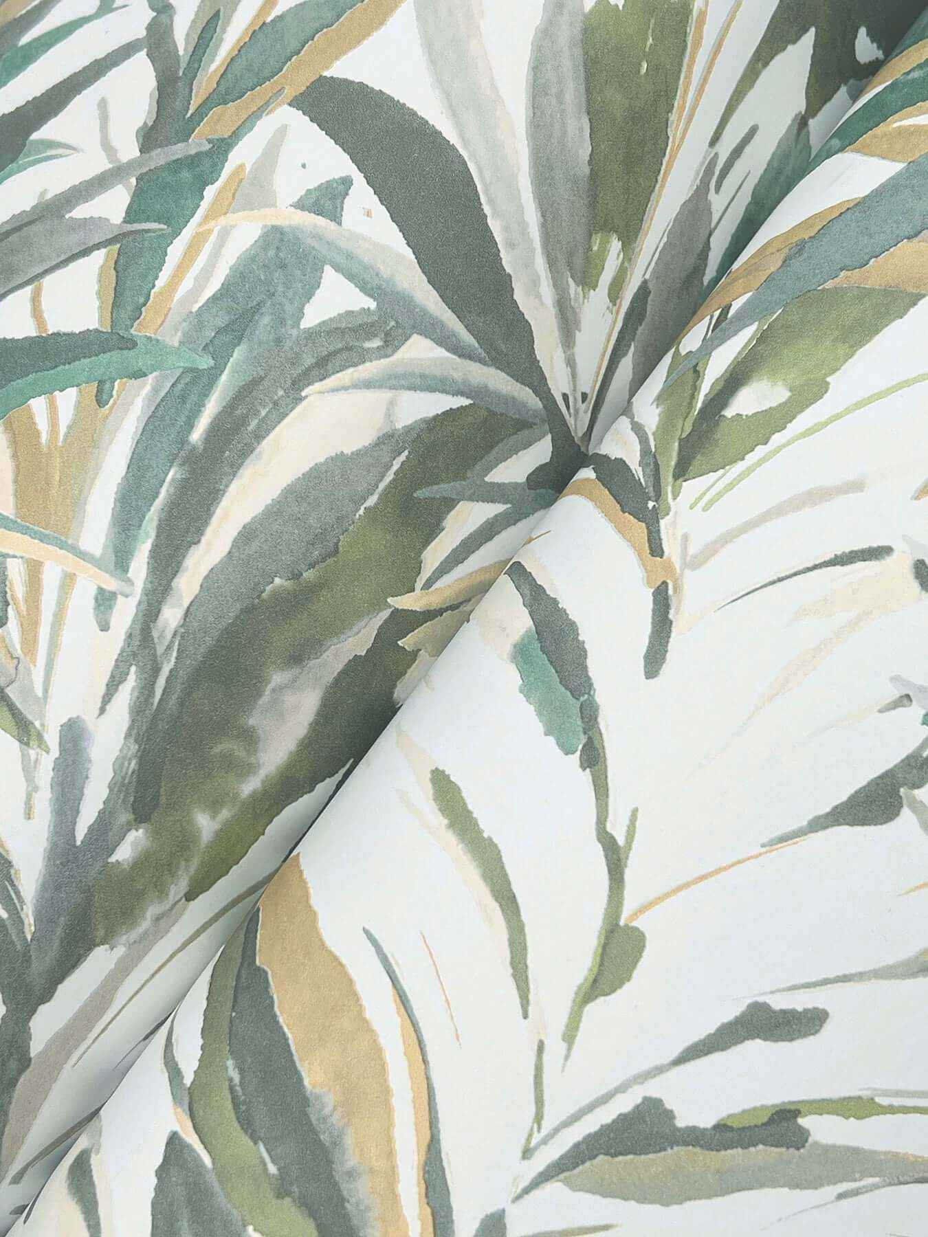 Swaying Palms Olive & Aegean Wallpaper - York Wallcoverings - GN2542 - York Wallcoverings Wallpaper