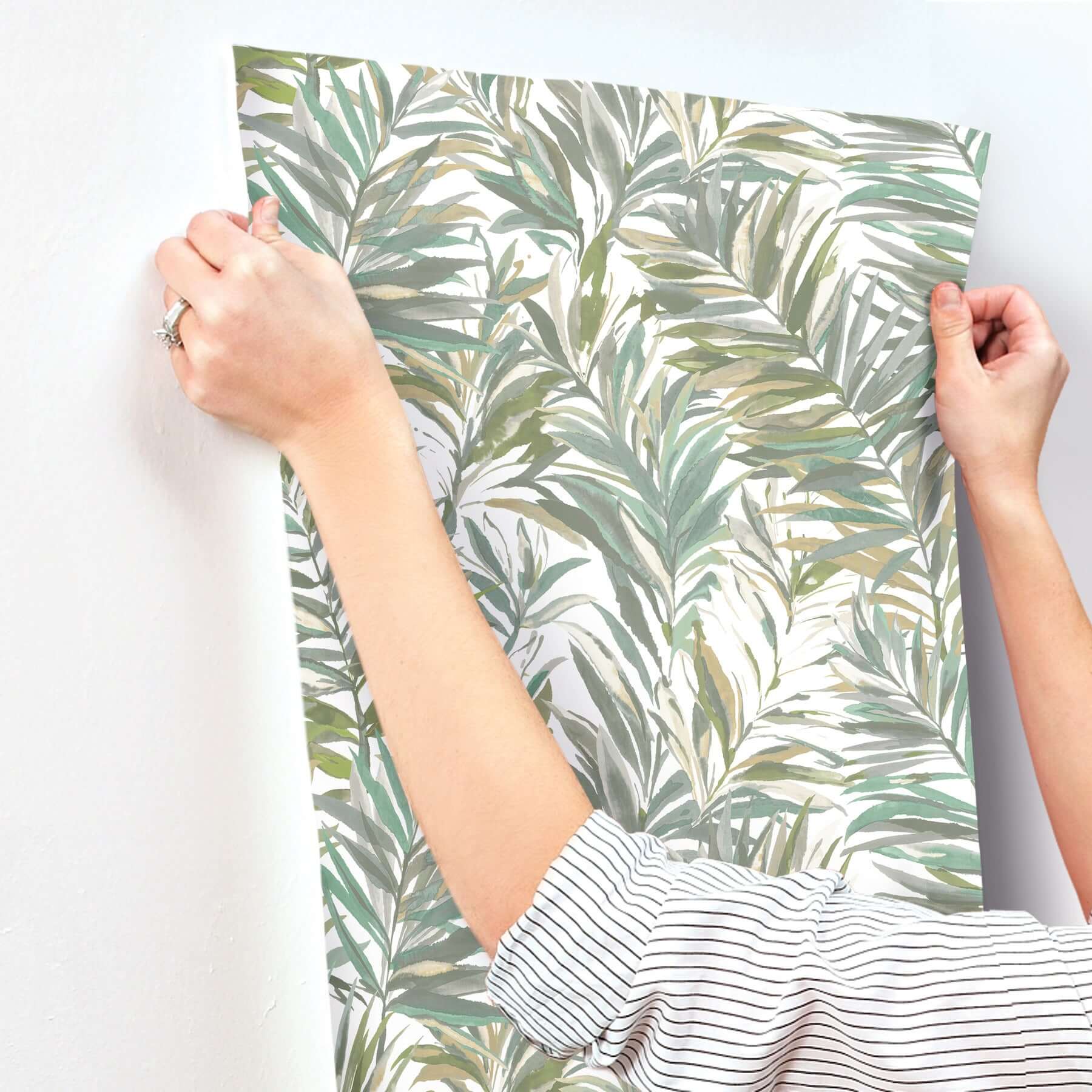 swaying-palms-olive-aegean-wallpaper-york-wallcoverings-gn2542 - York Wallcoverings Wallpaper