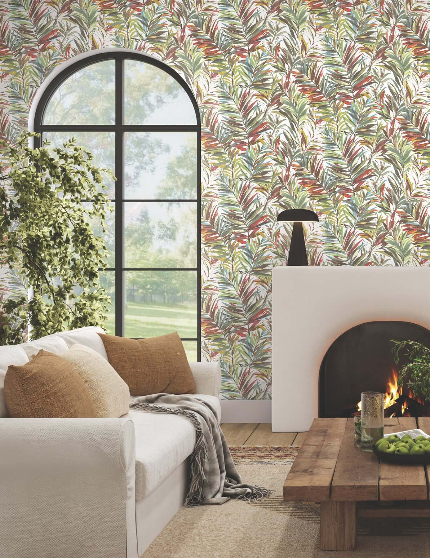 swaying-palms-rouge-mink-wallpaper-york-wallcoverings-gn2541 - York Wallcoverings Wallpaper