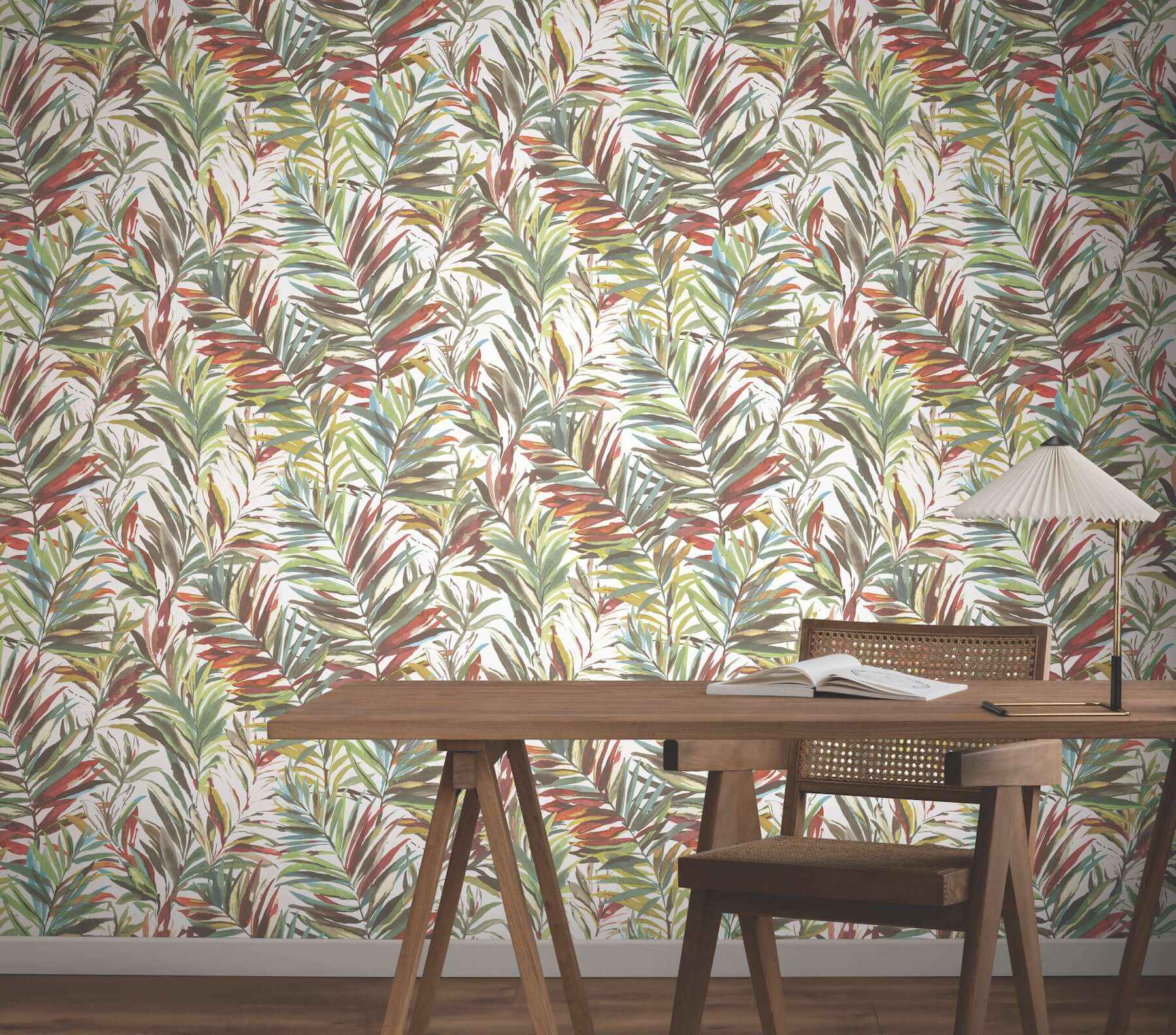 Swaying Palms Rouge & Mink Wallpaper - York Wallcoverings - GN2541 - York Wallcoverings Wallpaper