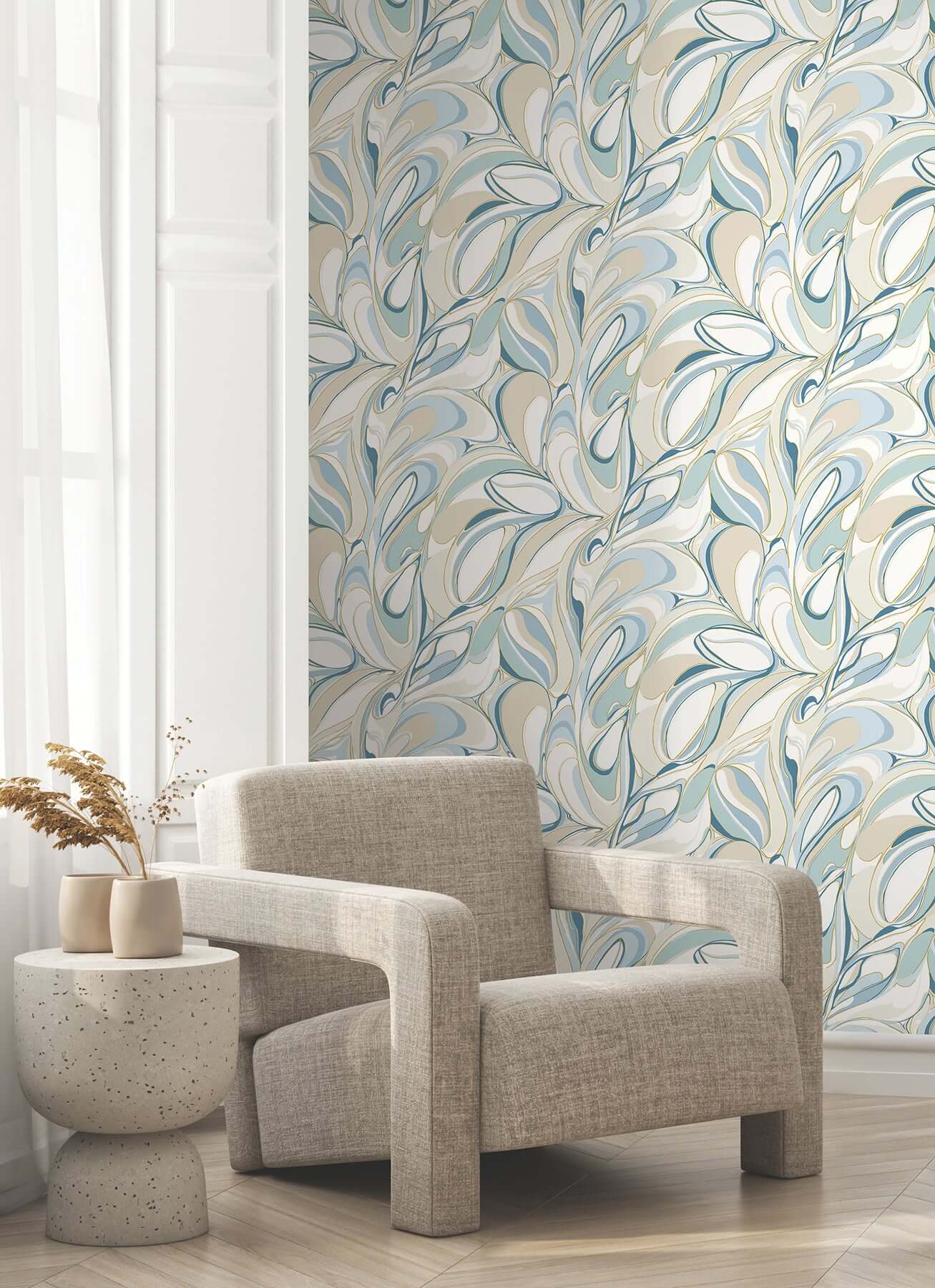 achate-blue-wallpaper-york-wallcoverings-gn2562 - York Wallpaper Wallpaper