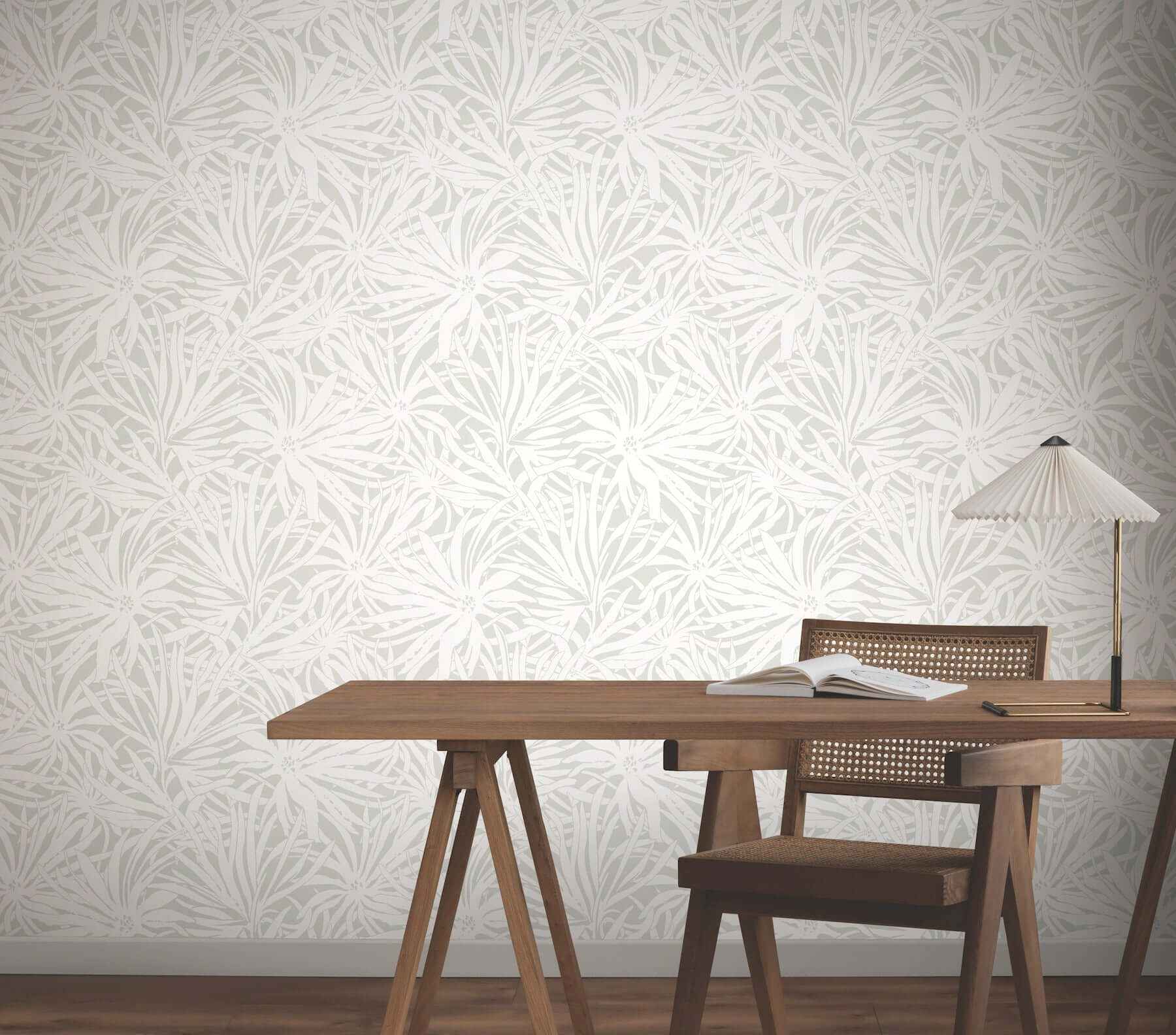 Floral Canopy Grey Wallpaper - York Wallcoverings - GN2572 - York Wallcoverings Wallpaper