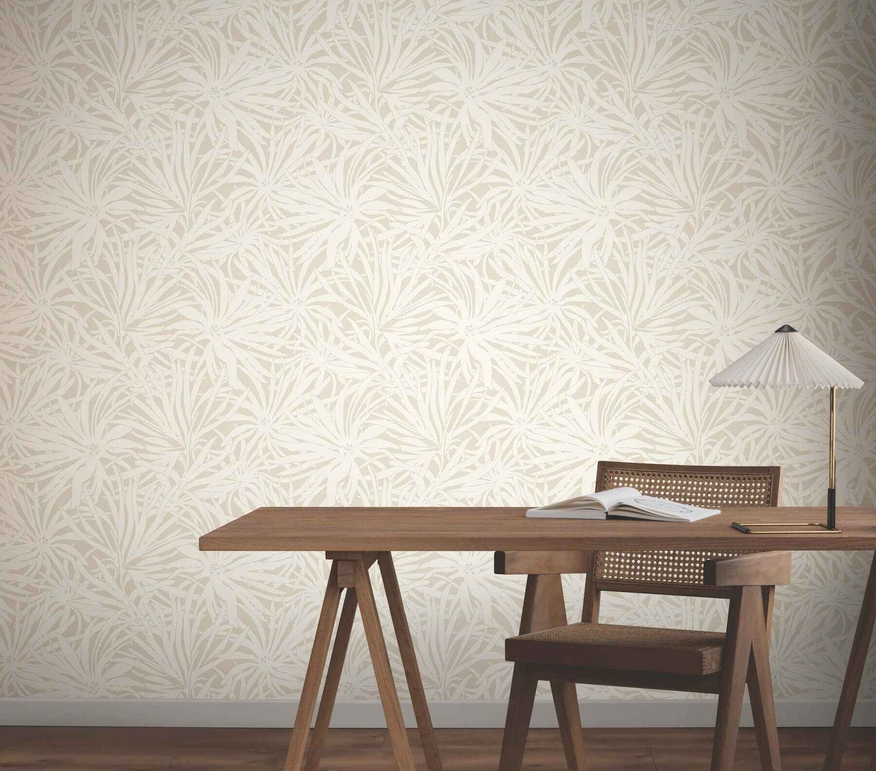 Floral Canopy Linen Wallpaper - York Wallcoverings - GN2571 - York Wallcoverings Wallpaper