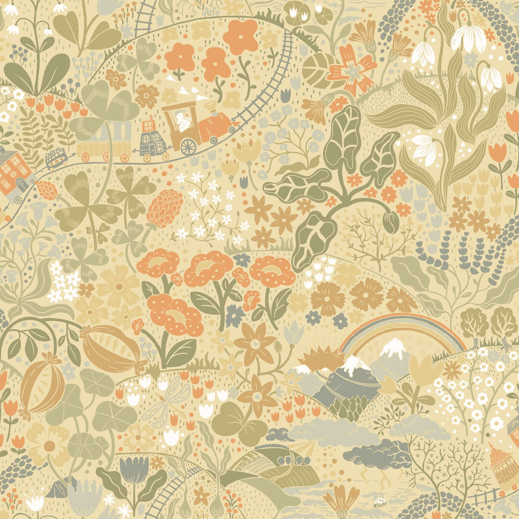 taget-yellow-wallpaper-york-wallcoverings-mb29030 - York Wallpaper Wallpaper