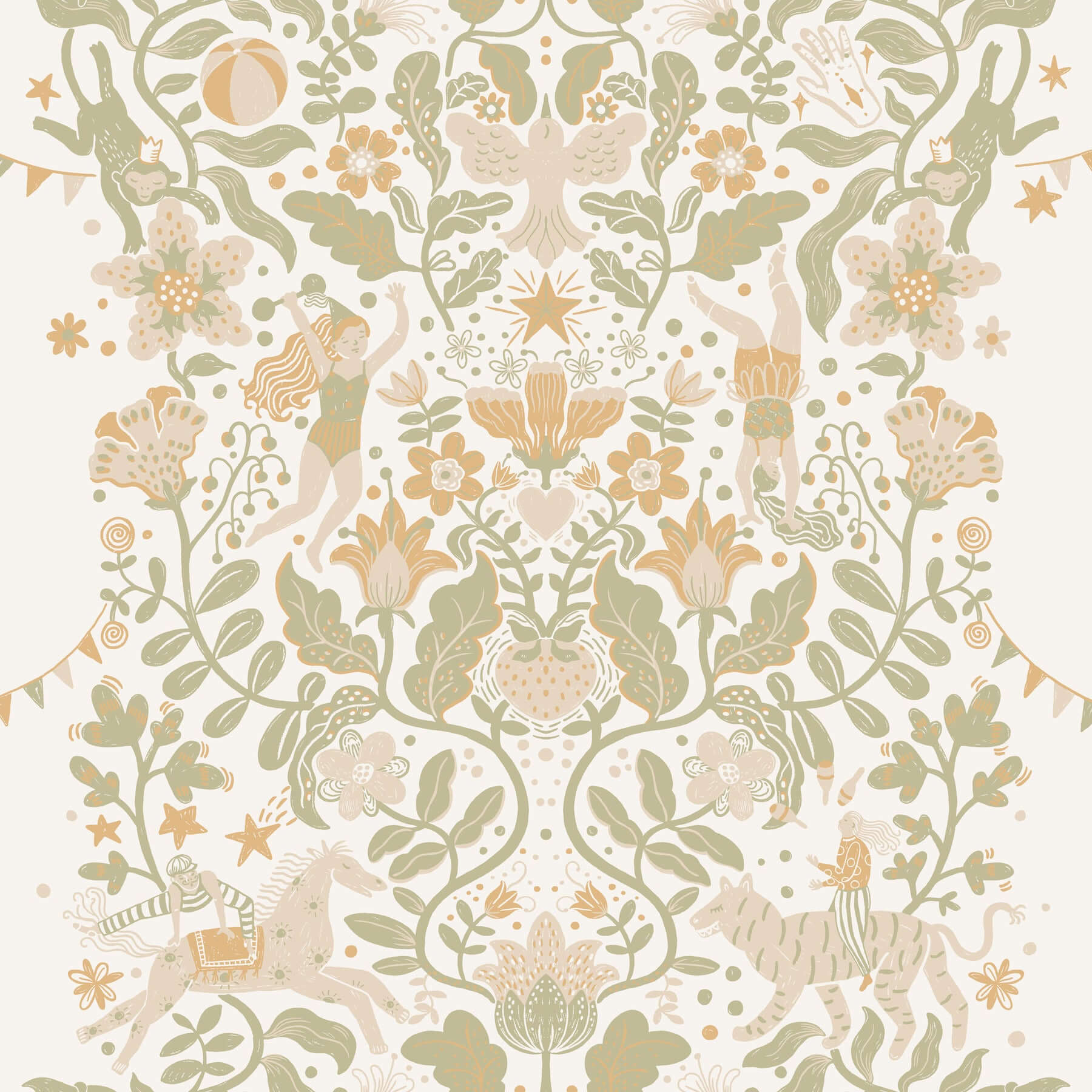 cirkus-moss-wallpaper-york-wallcoverings-mb29025 - York Wallpaper Wallpaper