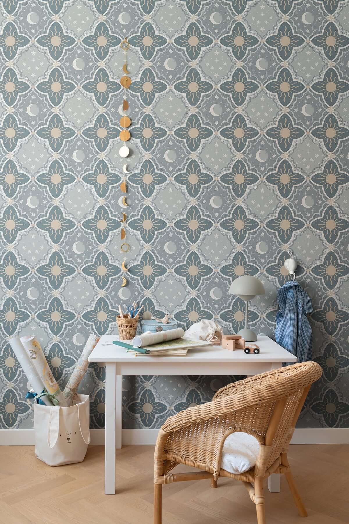 sol-mane-blue-wallpaper-york-wallcoverings-mb29034 - York Wallpaper Wallpaper