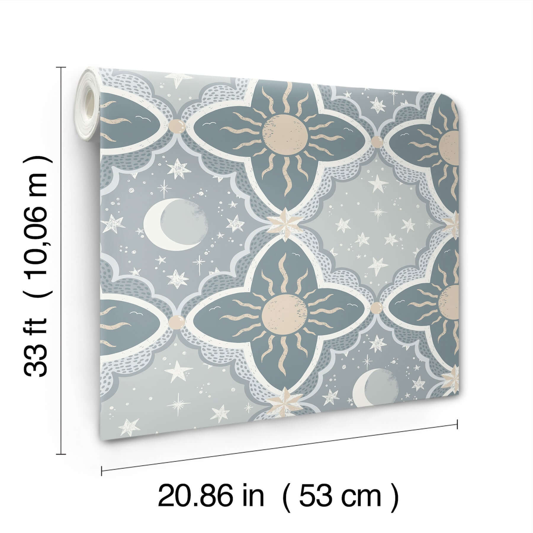 sol-mane-blue-wallpaper-york-wallcoverings-mb29034 - York Wallpaper Wallpaper