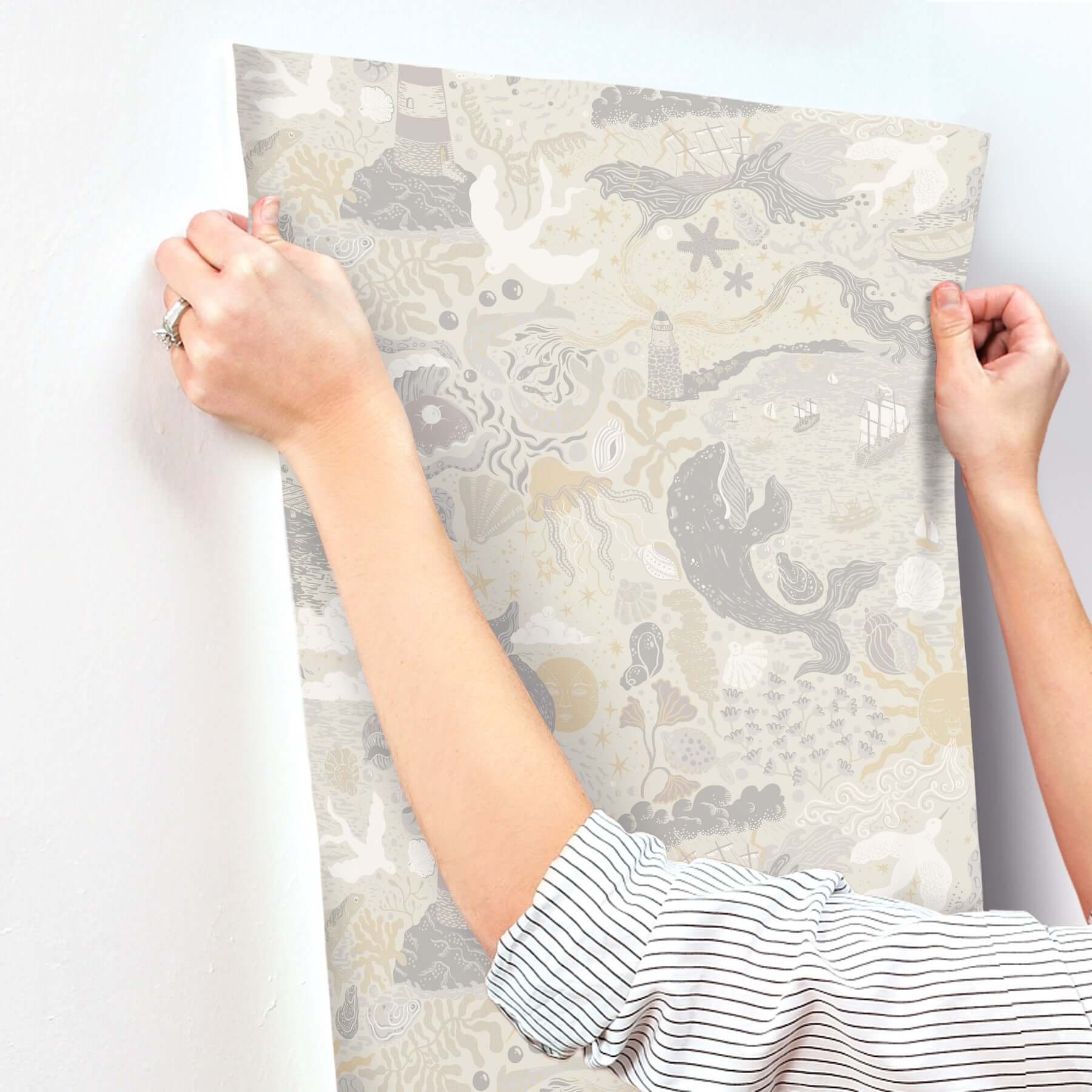 havet-grey-wallpaper-york-wallcoverings-mb29016 - York Wallpaper Wallpaper