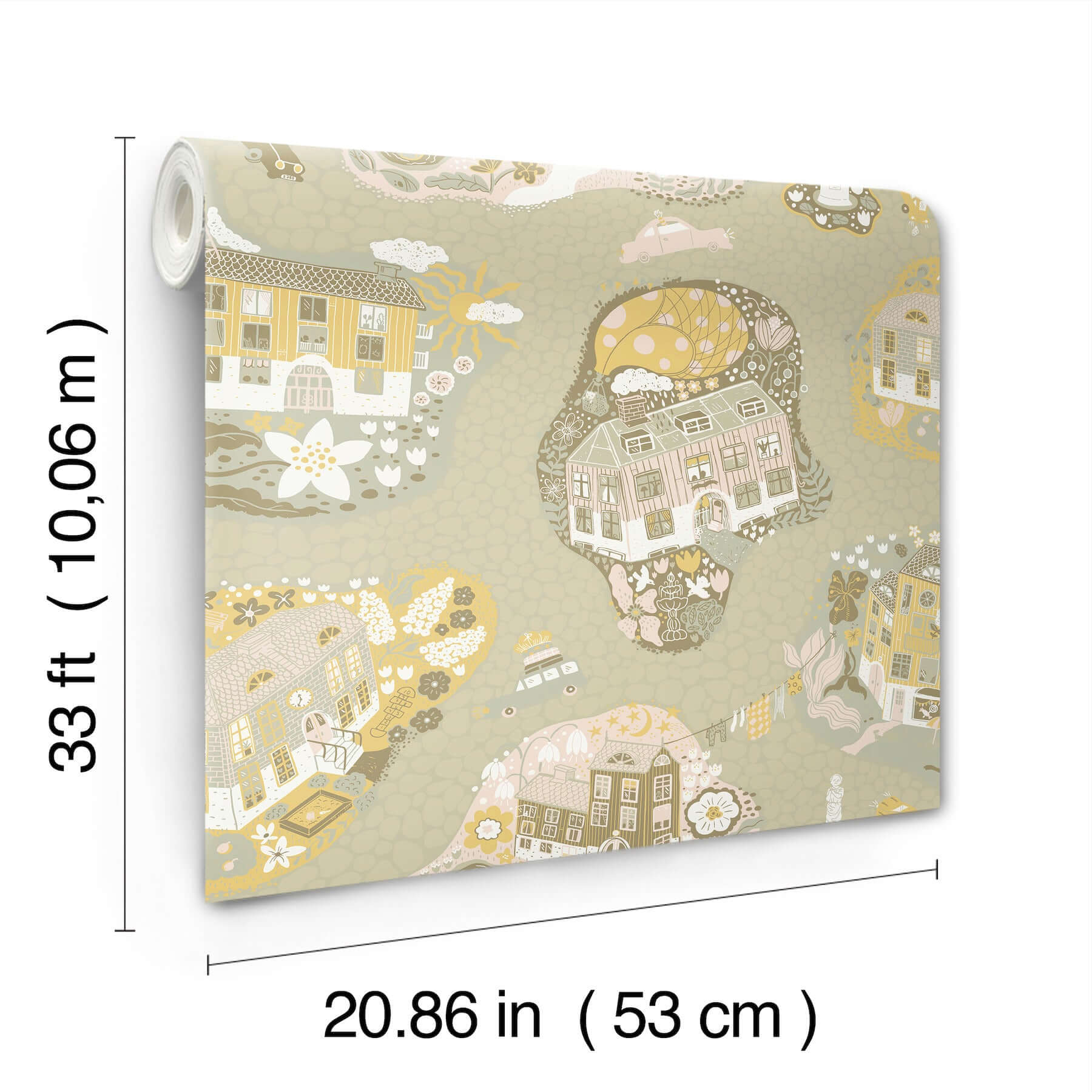 staden-mustard-wallpaper-york-wallcoverings-mb29008 - York Wallpaper Wallpaper