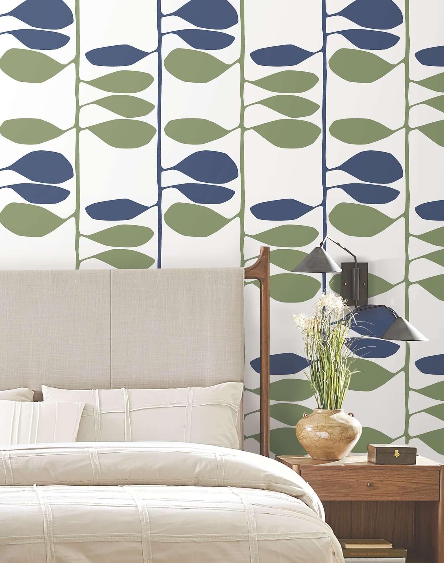sculpted-vines-alpine-ultramarine-wallpaper-york-wallcoverings-zm2801 - York Wallpaper Wallpaper