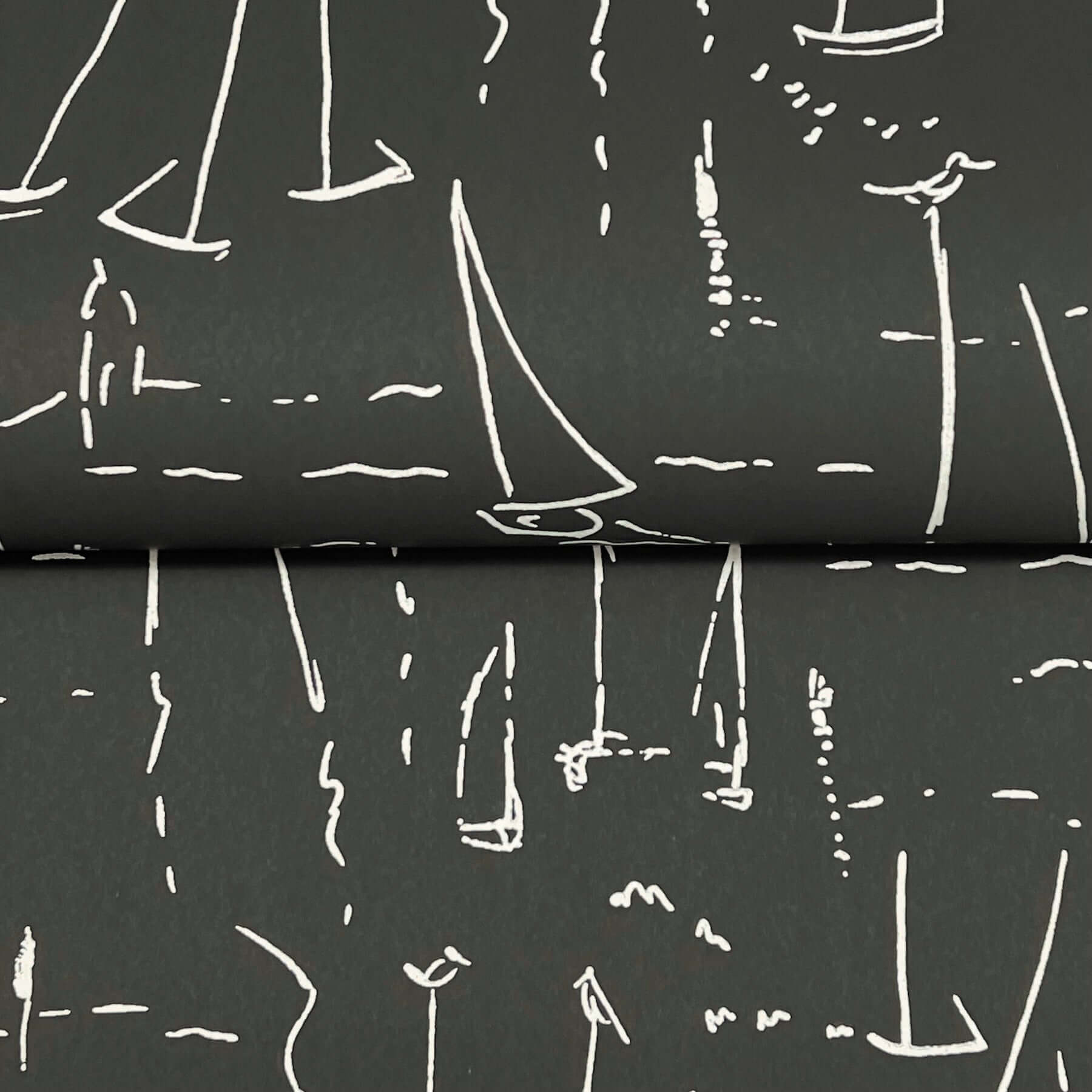 vermillion-coast-carbon-black-wallpaper-york-wallcoverings-zm2842 - York Wallpaper Wallpaper