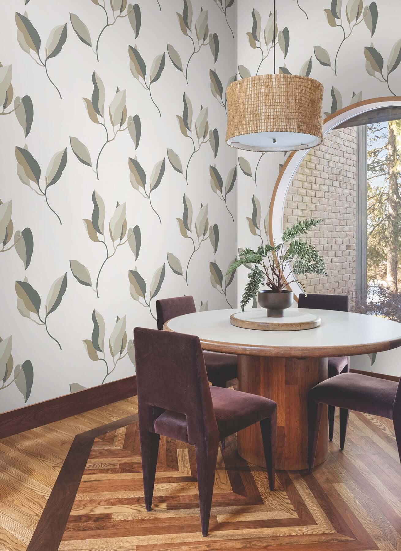 brushwork-branches-neutral-gold-wallpaper-york-wallcoverings-zm2876 - York Wallpaper Wallpaper