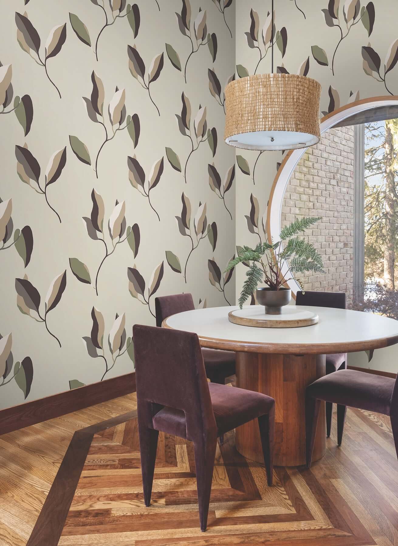 brushwork-branches-violet-wallpaper-york-wallcoverings-zm2875 - York Wallpaper Wallpaper