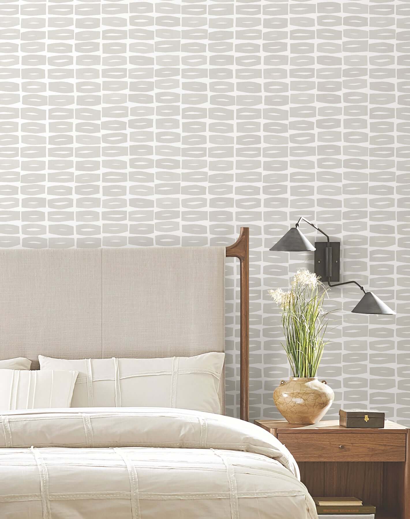 modernist-motif-lichen-grey-wallpaper-york-wallcoverings-zm2863 - York Wallpaper Wallpaper