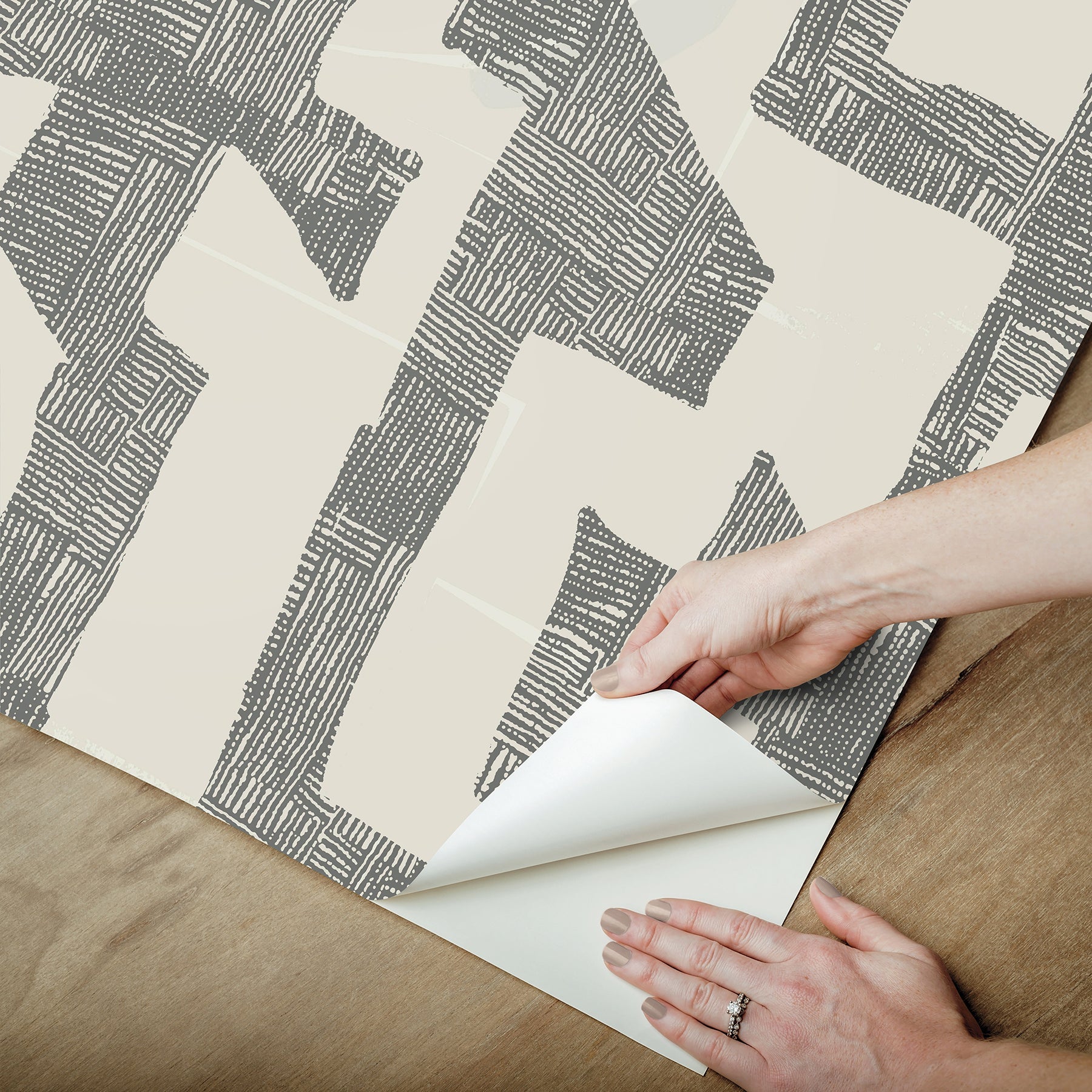 tribe-wallpaper-premium-peel-stick-wallpaper-black-taupe-york-wallcoverings-psw1669rl