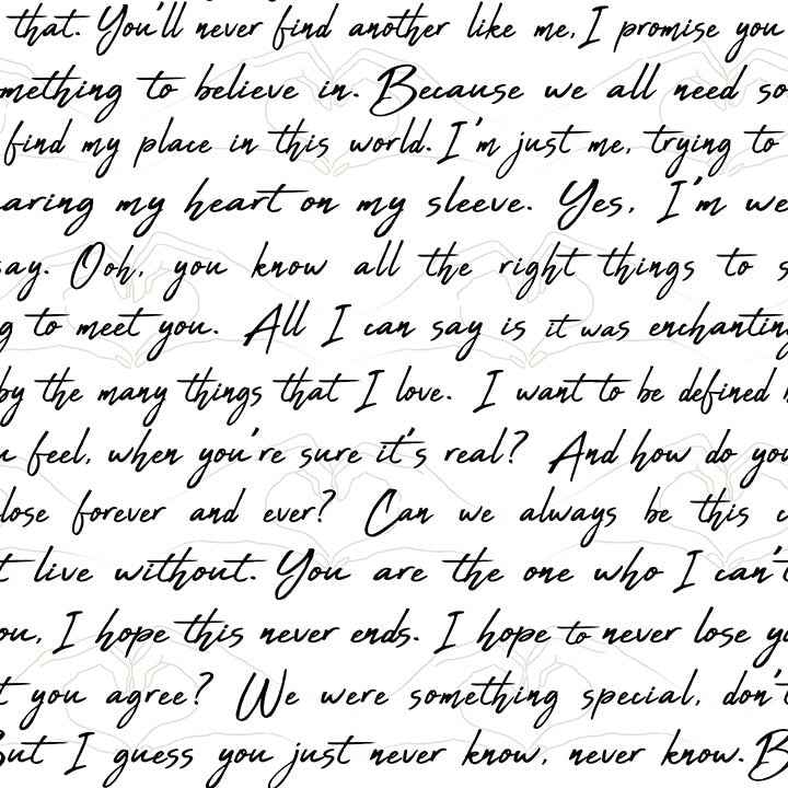 Love Letters Ink Peel & Stick Wallpaper - York Wallcoverings - RMWS1251 - York Wallcoverings Wallpaper