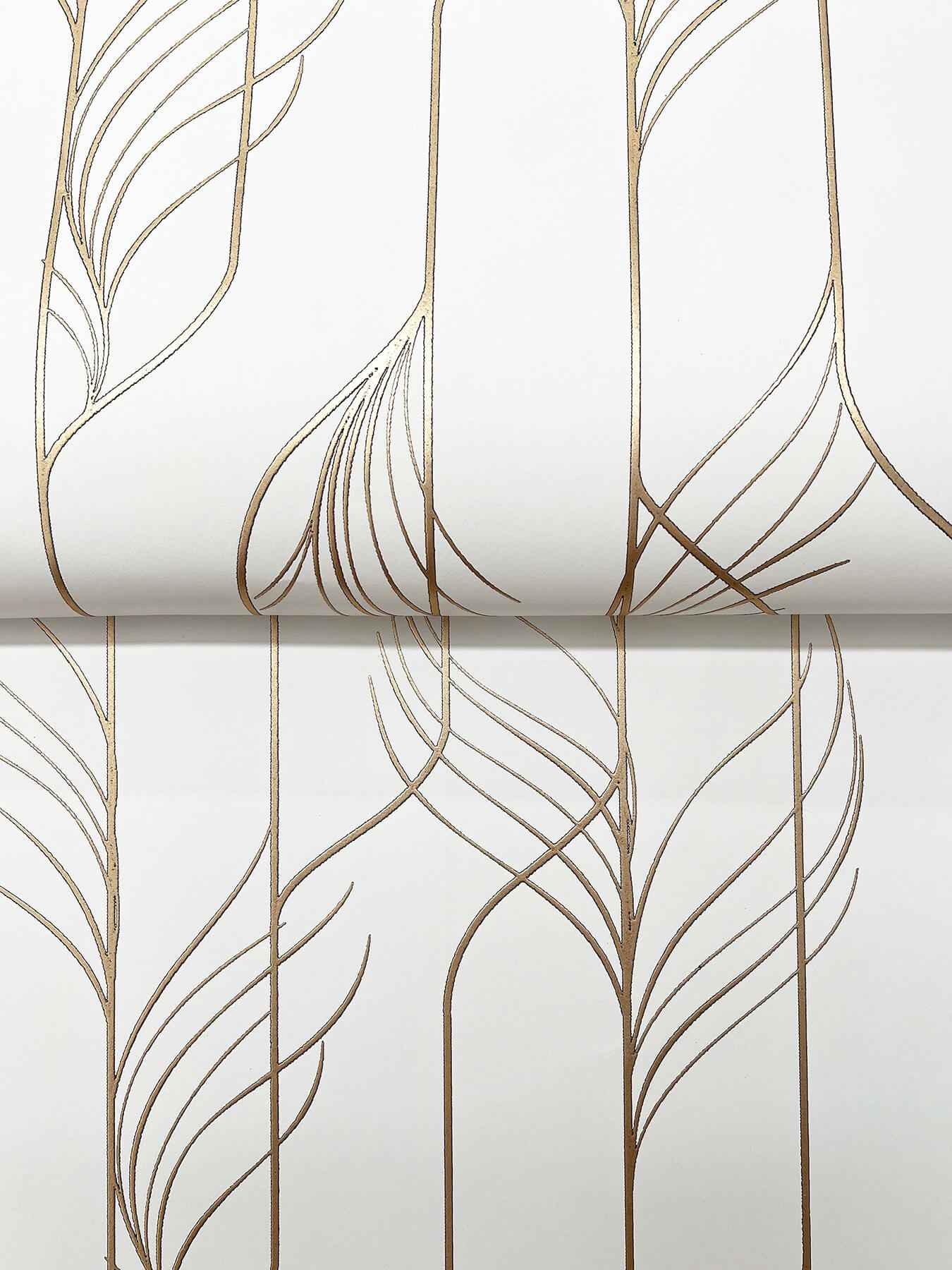 Elemental Thread White & Gold Wallpaper - York Wallcoverings - DF3301 - York Wallcoverings Wallpaper
