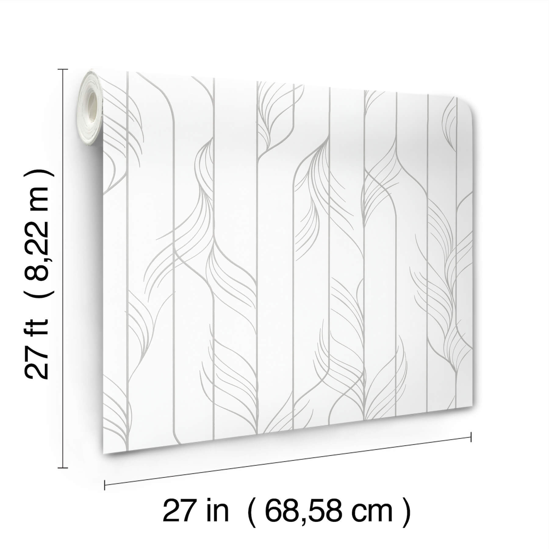 elemental-thread-white-silver-wallpaper-york-wallcoverings-df3302 - York Wallcoverings Wallpaper