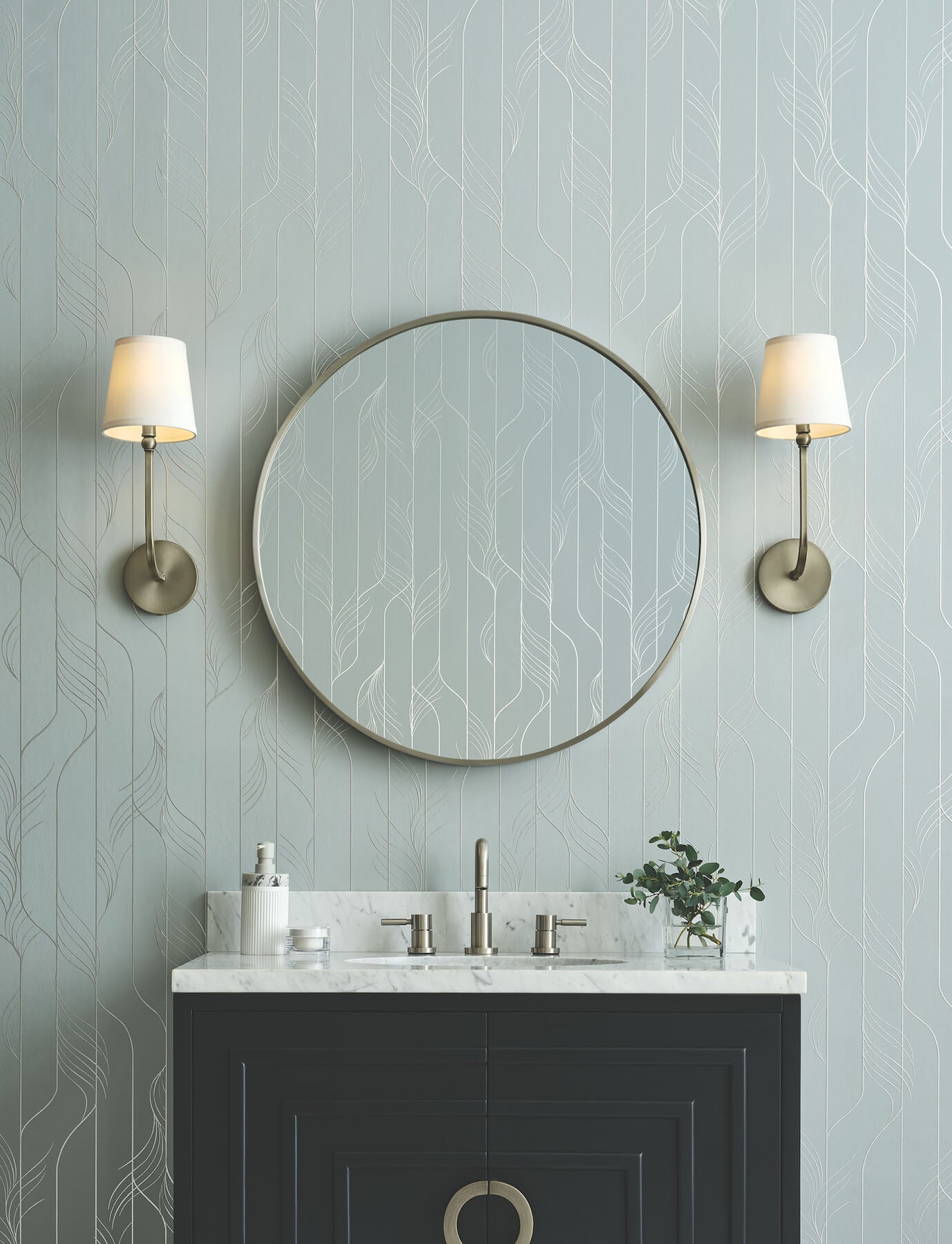 elemental-thread-blue-silver-wallpaper-york-wallcoverings-df3304 - York Wallcoverings Wallpaper