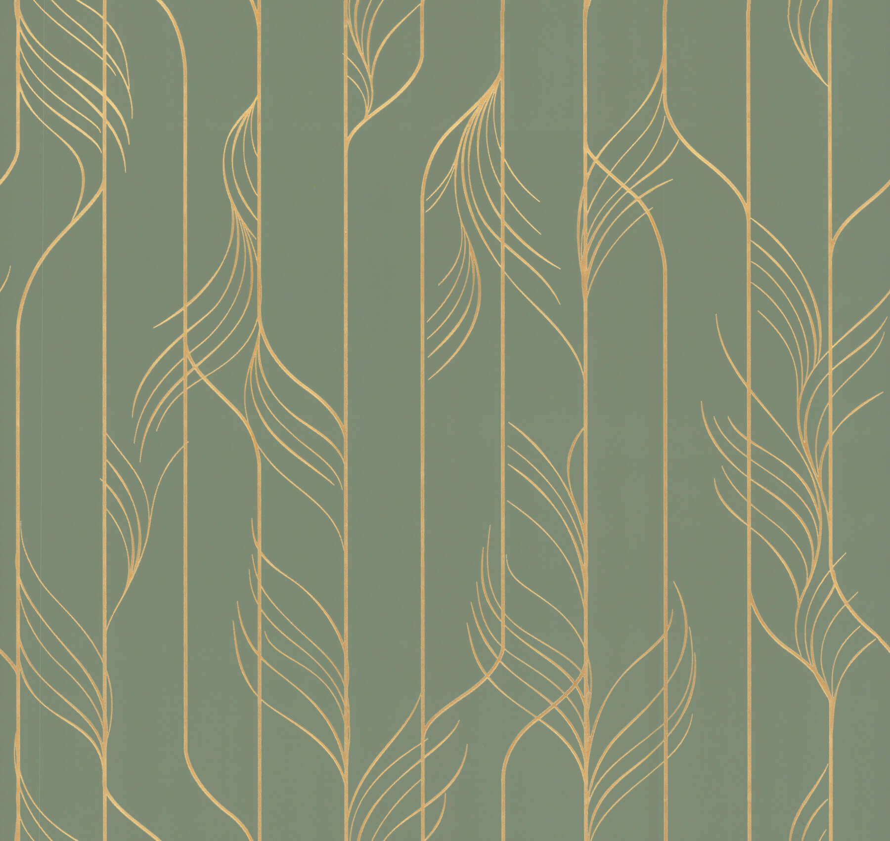 elemental-thread-green-gold-wallpaper-york-wallcoverings-df3306 - York Wallpaper Wallpaper
