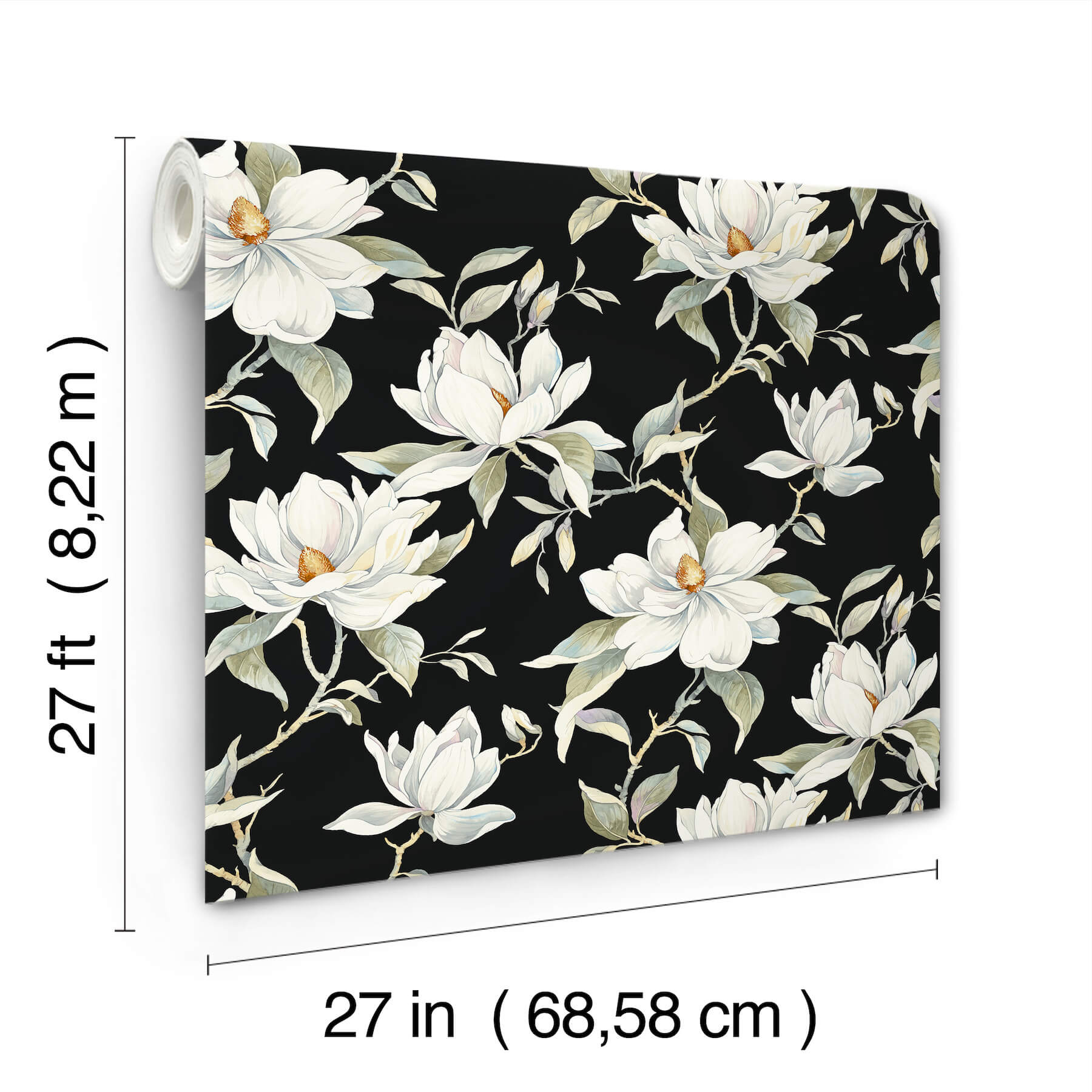 garden-jewels-black-wallpaper-york-wallcoverings-df3313 - York Wallpaper Wallpaper