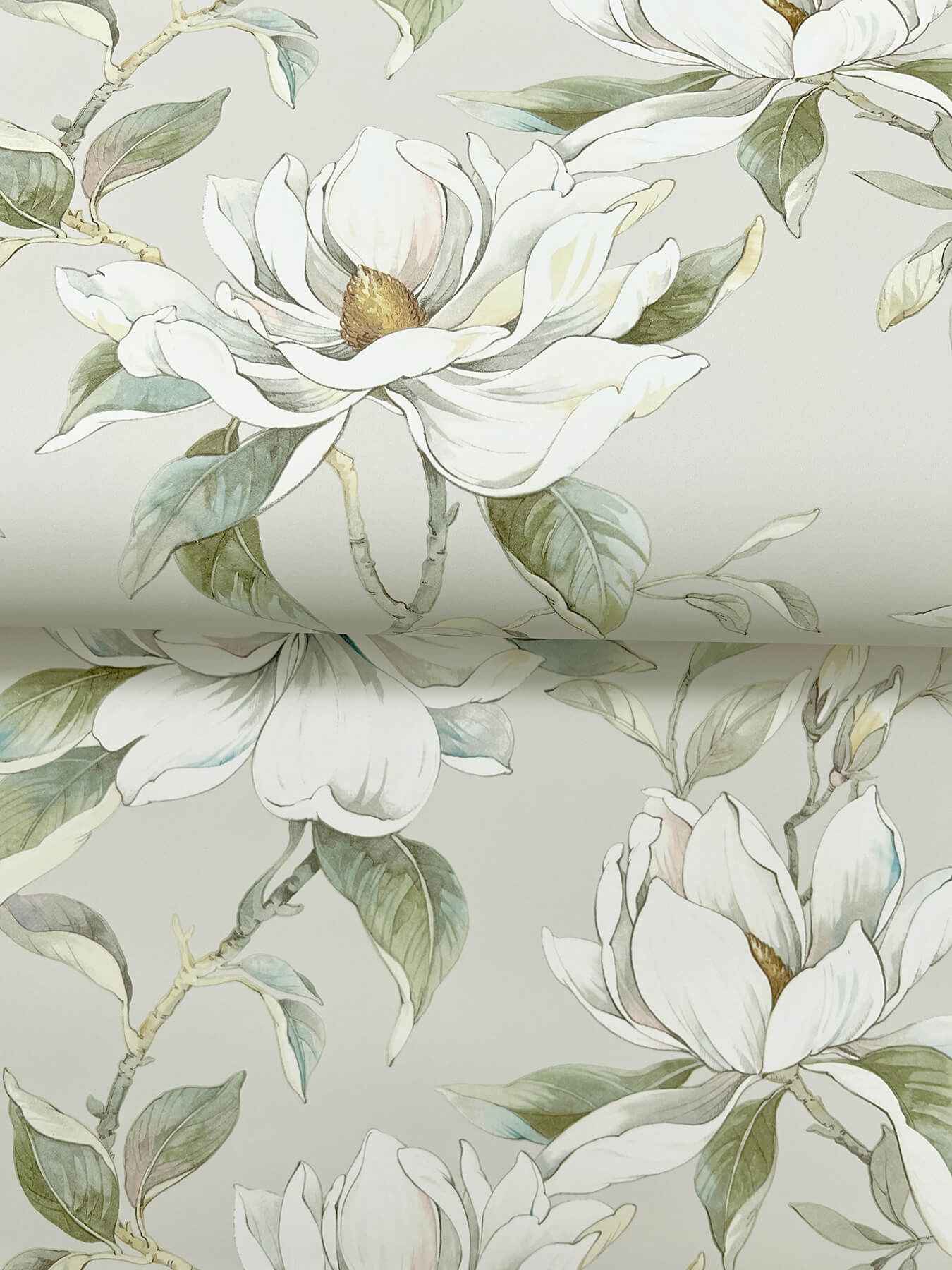 Garden Jewels Warm Grey Wallpaper - York Wallcoverings - DF3314