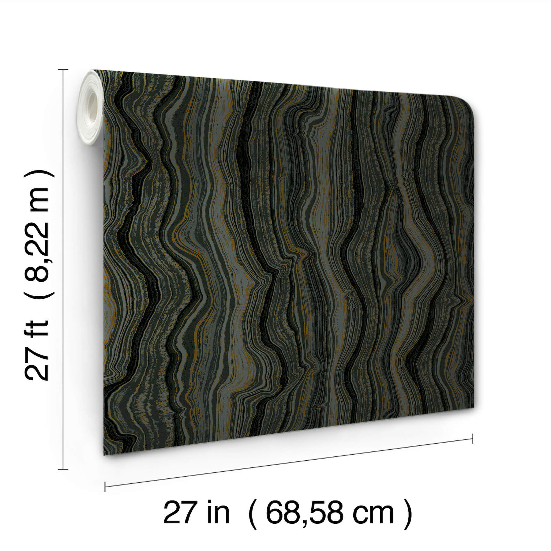 mineral-shimmer-black-gold-wallpaper-york-wallcoverings-df3326 - York Wallcoverings Wallpaper