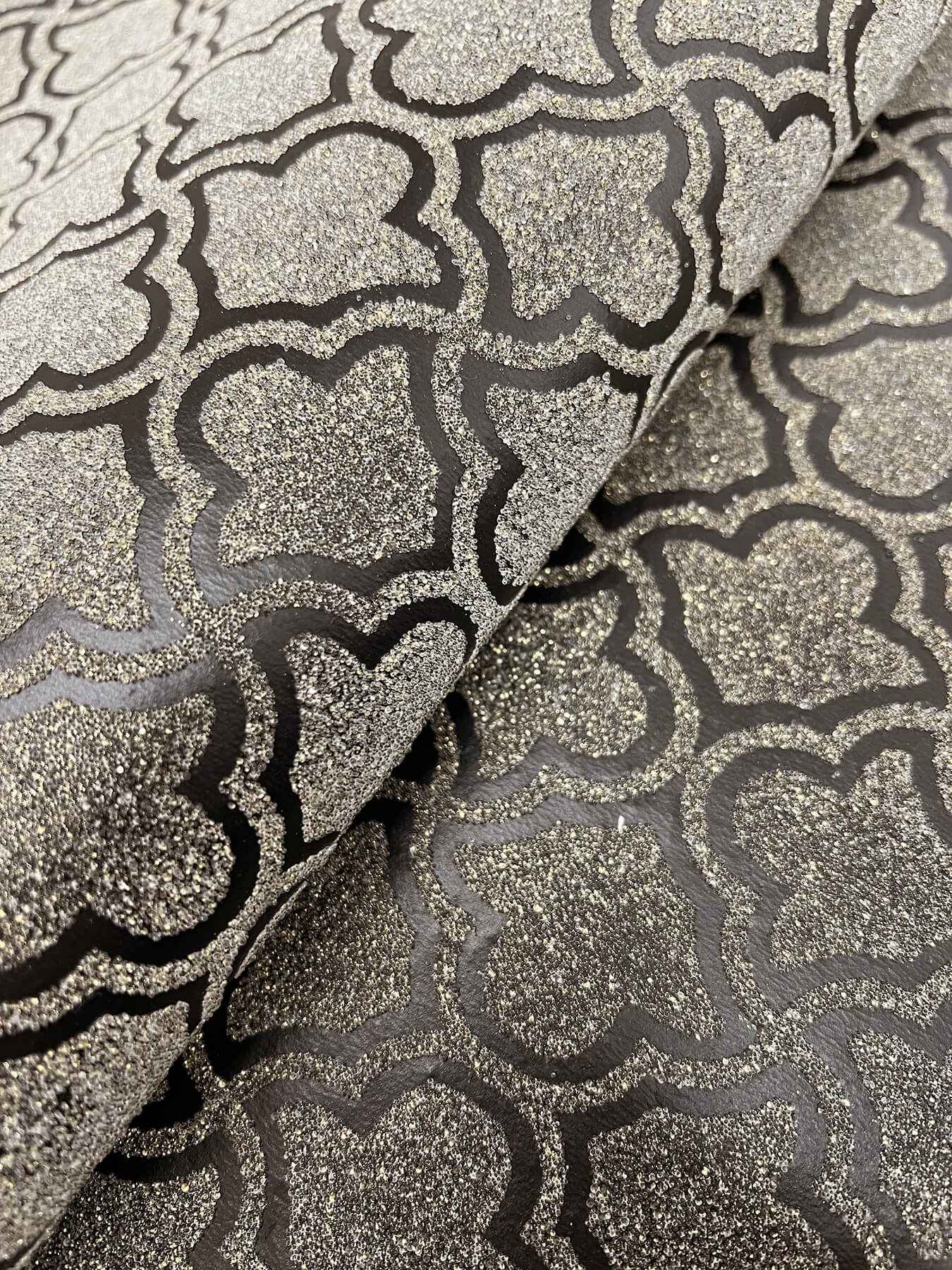 Uptown Glam Black & Gold Wallpaper - York Wallcoverings - DF3336 - York Wallcoverings Wallpaper