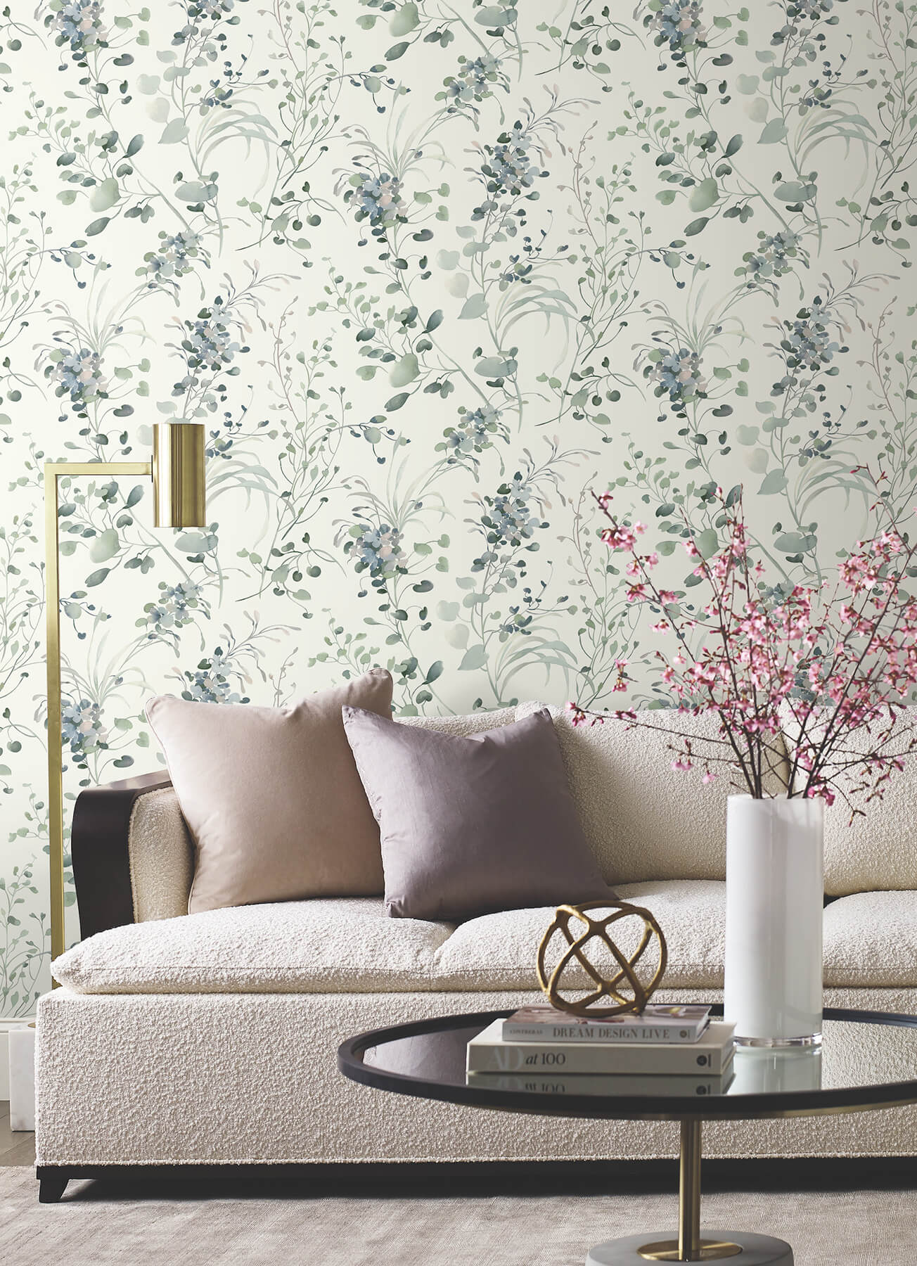 spring-whispers-jade-wallpaper-york-wallcoverings-df3341 - York Wallpaper Wallpaper