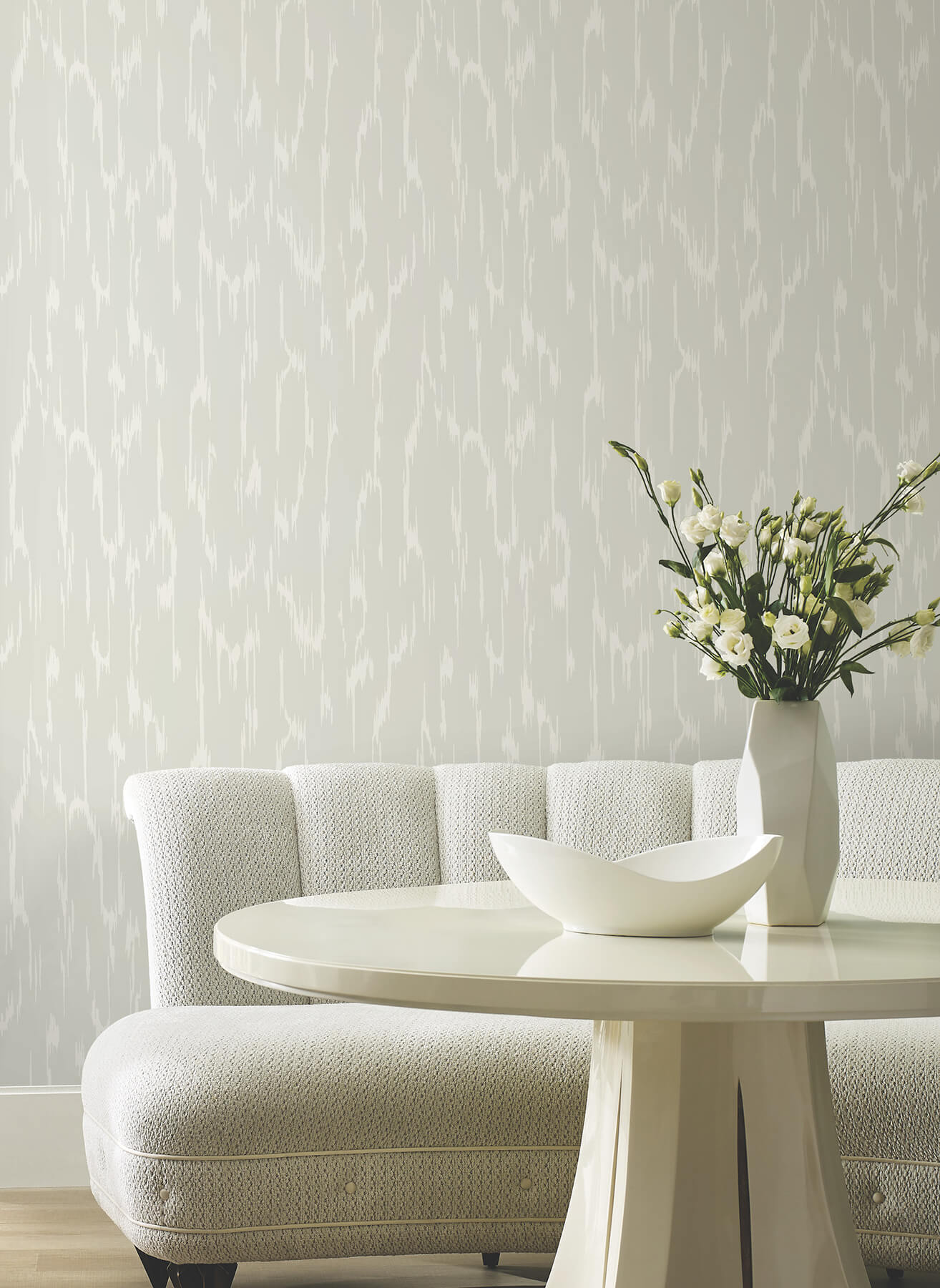 flowing-light-grey-wallpaper-york-wallcoverings-df3361 - York Wallpaper Wallpaper