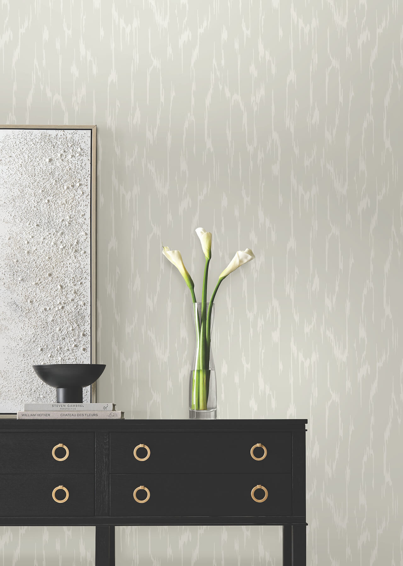 flowing-light-grey-wallpaper-york-wallcoverings-df3361 - York Wallpaper Wallpaper