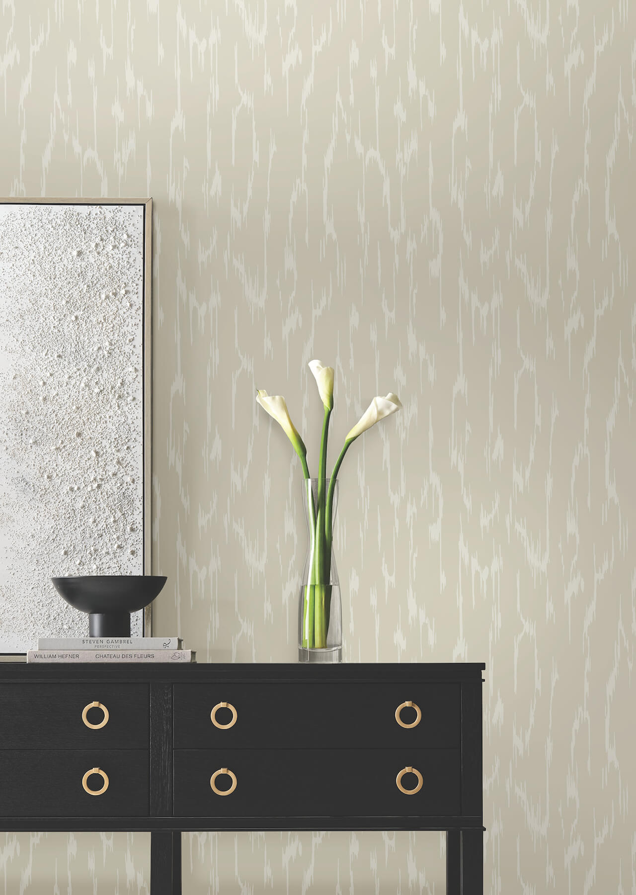 flowing-taupe-wallpaper-york-wallcoverings-df3364 - York Wallpaper Wallpaper