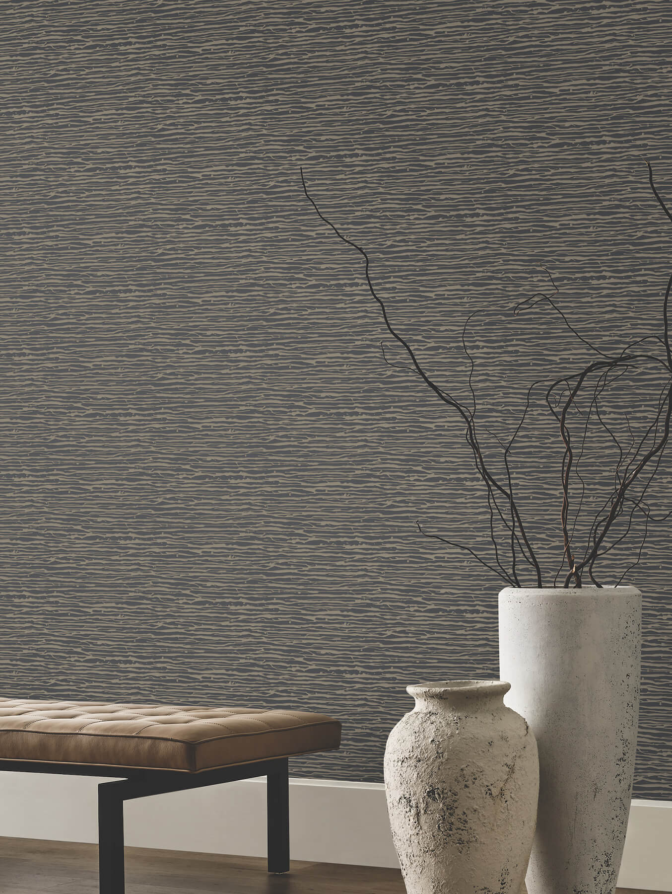 horizons-charcoal-wallpaper-york-wallcoverings-df3384 - York Wallpaper Wallpaper