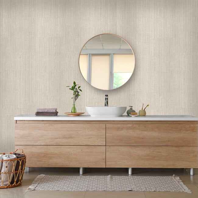 Equinox Textile Wallcovering Platinum - York Wallcoverings - HW3605R - York Wallcoverings Wallpaper