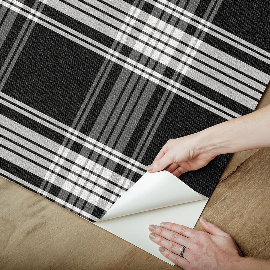 clueless-dionne-black-peel-and-stick-wallpaper-york-wallcoverings-rmws1324 - York Wallcoverings Wallpaper