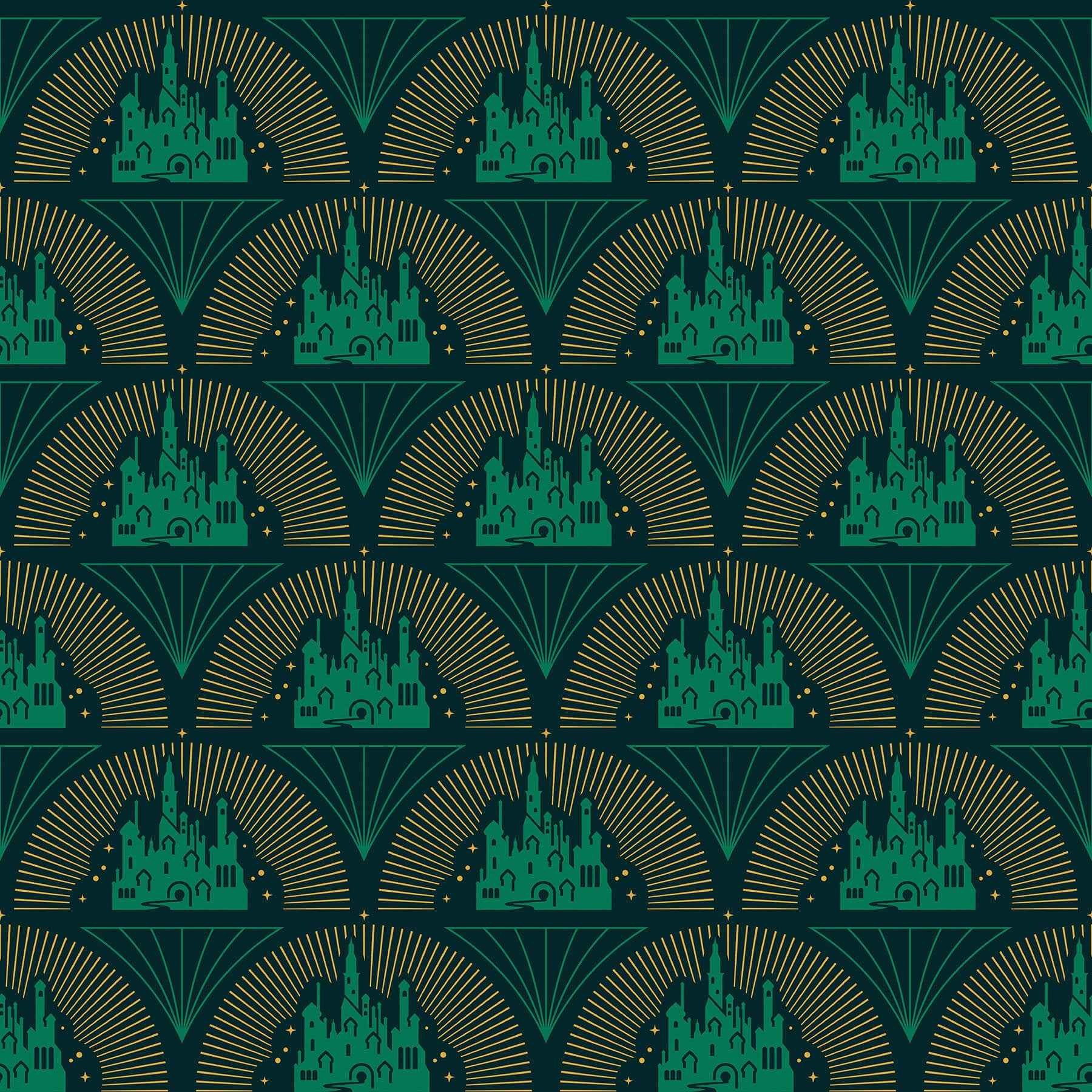 Wicked Emerald City Peel and Stick Wallpaper - York Wallcoverings - RMWS1234 - York Wallcoverings Wallpaper