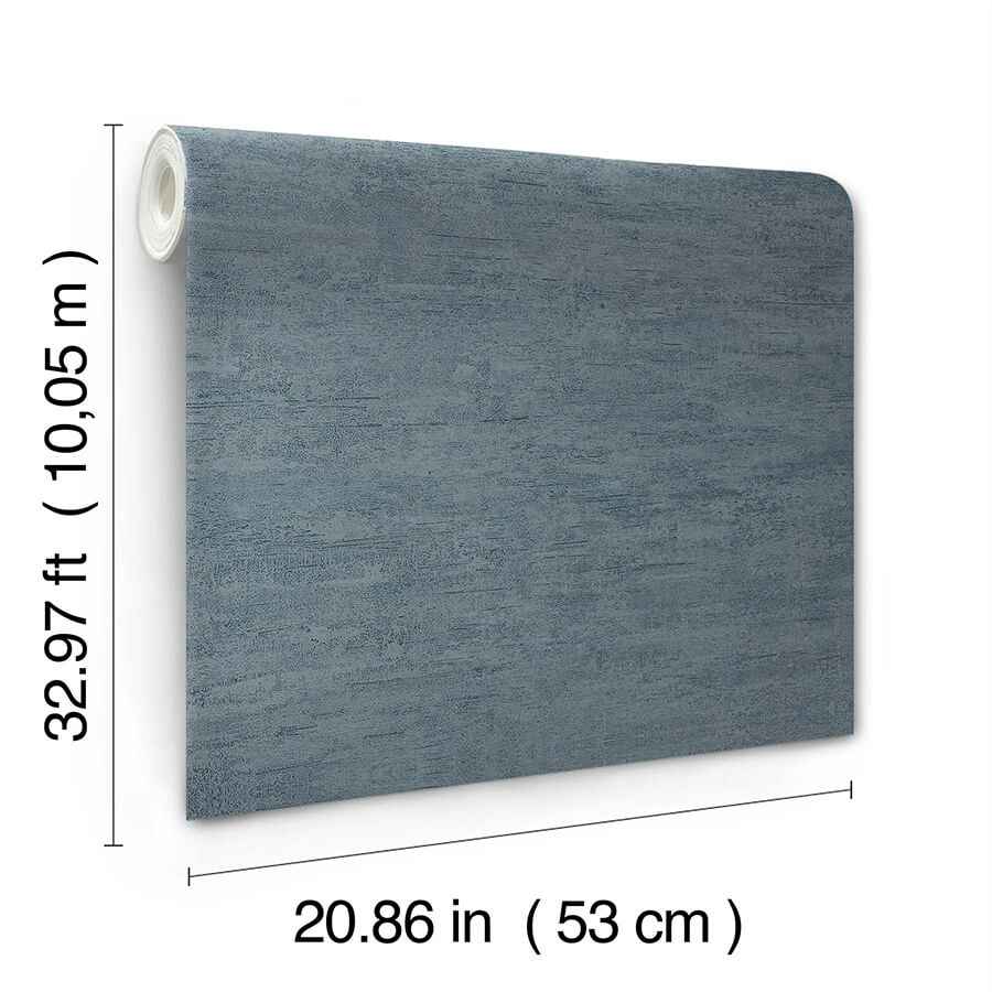 Weathered Stucco Dusty Blue Wallpaper - York Wallcoverings - SI25752 - York Wallcoverings Wallpaper
