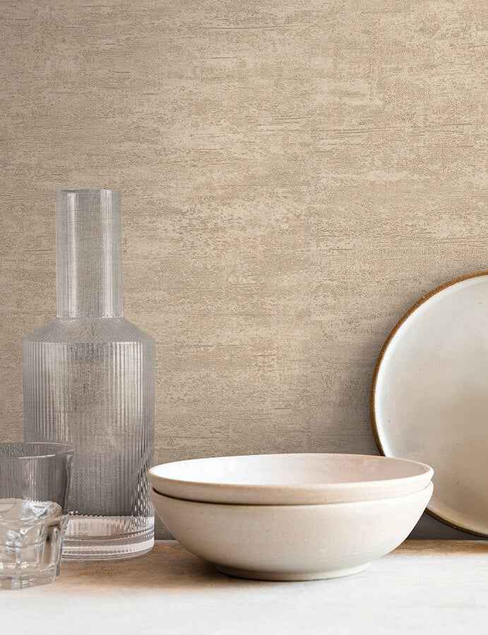 Weathered Stucco Wheat Wallpaper - York Wallcoverings - SI25753 - York Wallcoverings Wallpaper