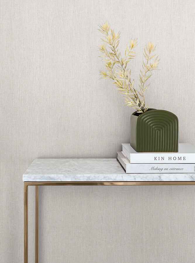 Lilah Warm Grey Wallpaper - York Wallcoverings - SI25774