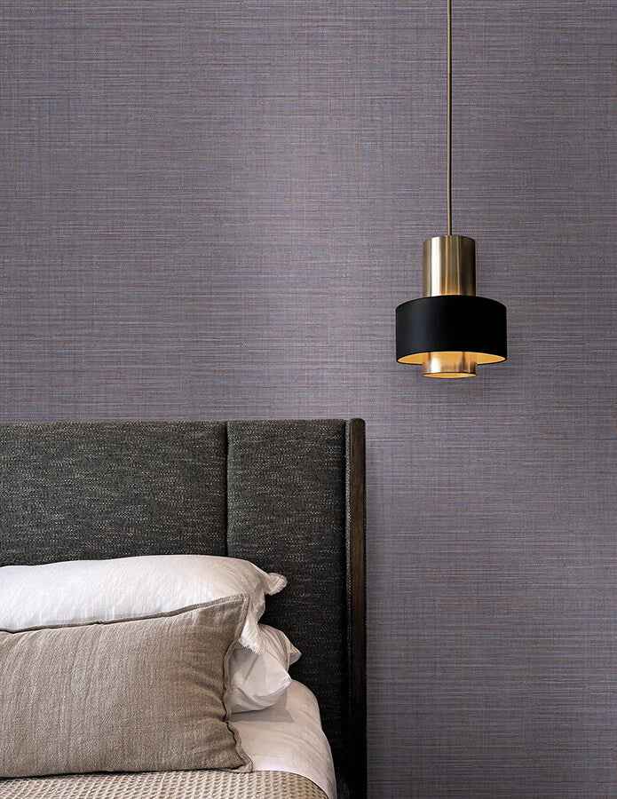 Lotus Silk Lilac Wallpaper - York Wallcoverings - SI25870