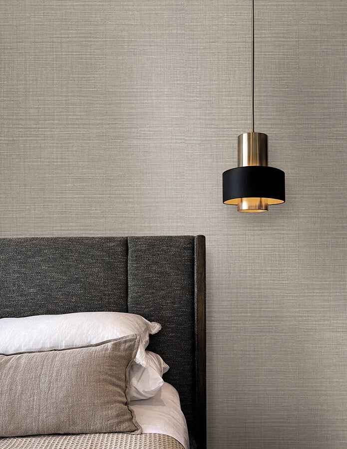 Lotus Silk Ecru Wallpaper - York Wallcoverings - SI25871