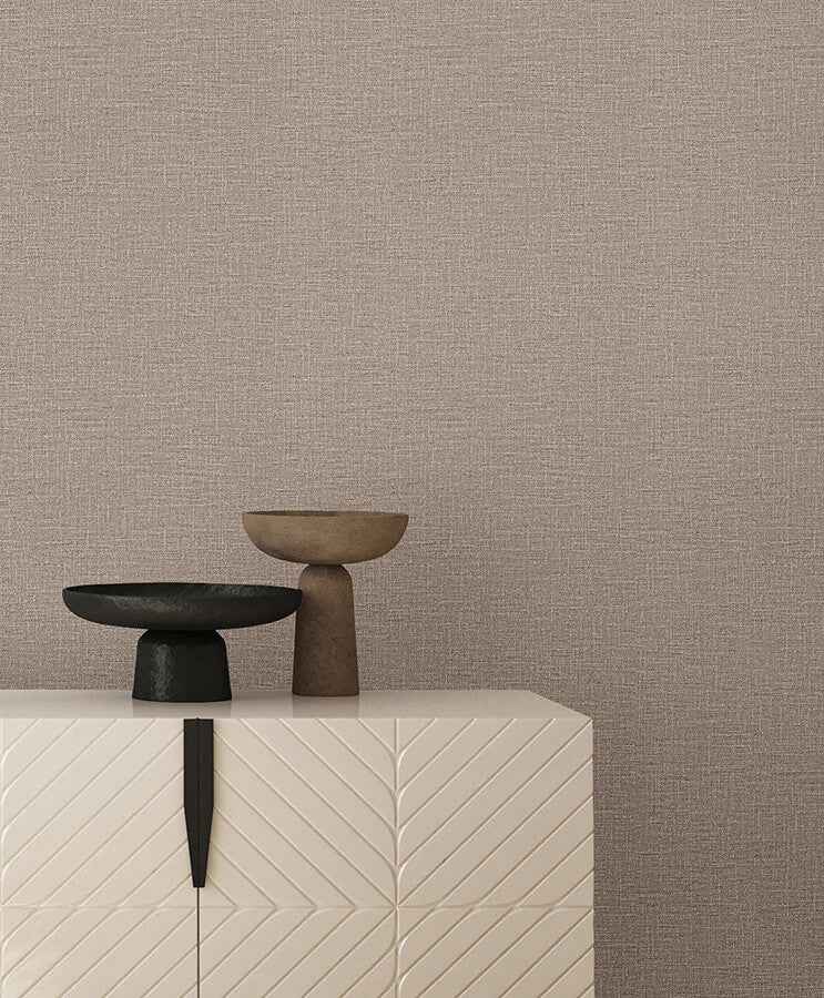 Loom Latte Wallpaper - York Wallcoverings - SI26140