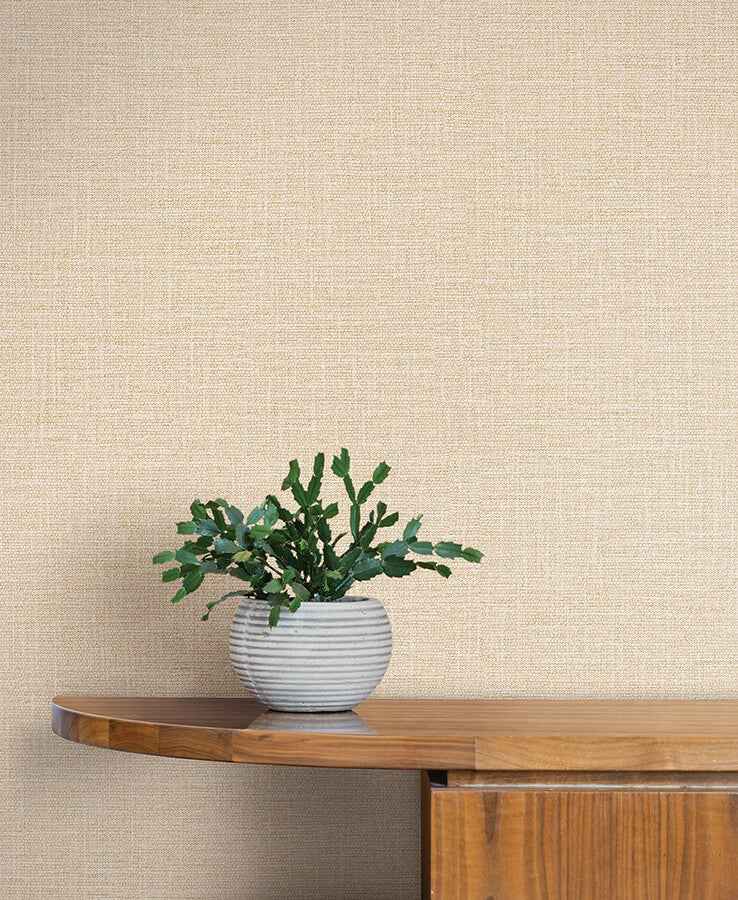 Loom Wheat Wallpaper - York Wallcoverings - SI26145 - York Wallcoverings Wallpaper