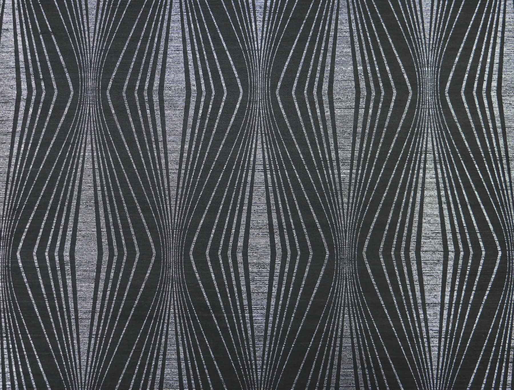 Radiant Silver & Black Wallpaper - York Wallcoverings - DL2934