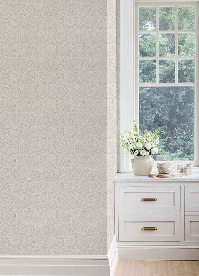 Aliviya Wheat Peel & Stick Wallpaper - York Wallcoverings - NNS6507 - York Wallcoverings Wallpaper