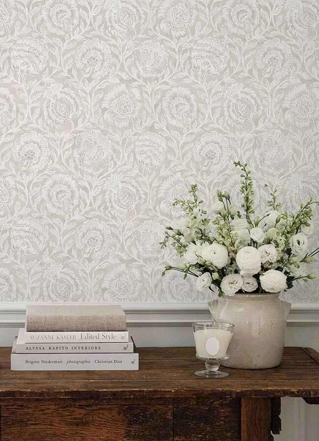 Aliviya Wheat Peel & Stick Wallpaper - York Wallcoverings - NNS6507 - York Wallcoverings Wallpaper