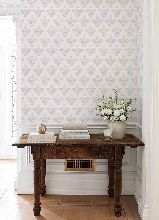 Fazia Linen Peel & Stick Wallpaper - York Wallcoverings - NNS6517 - York Wallcoverings Wallpaper